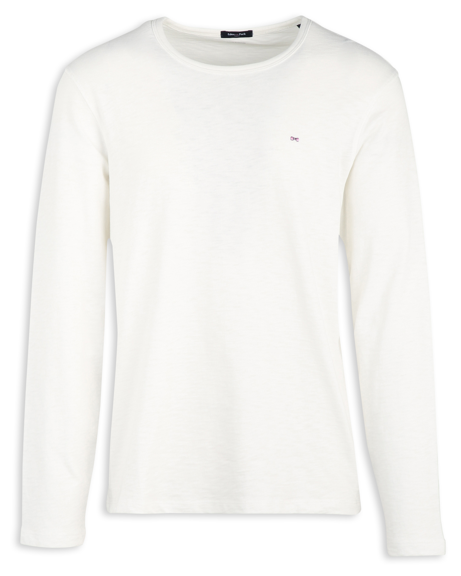 Tee-shirt droit col rond en coton EDEN PARK Beige