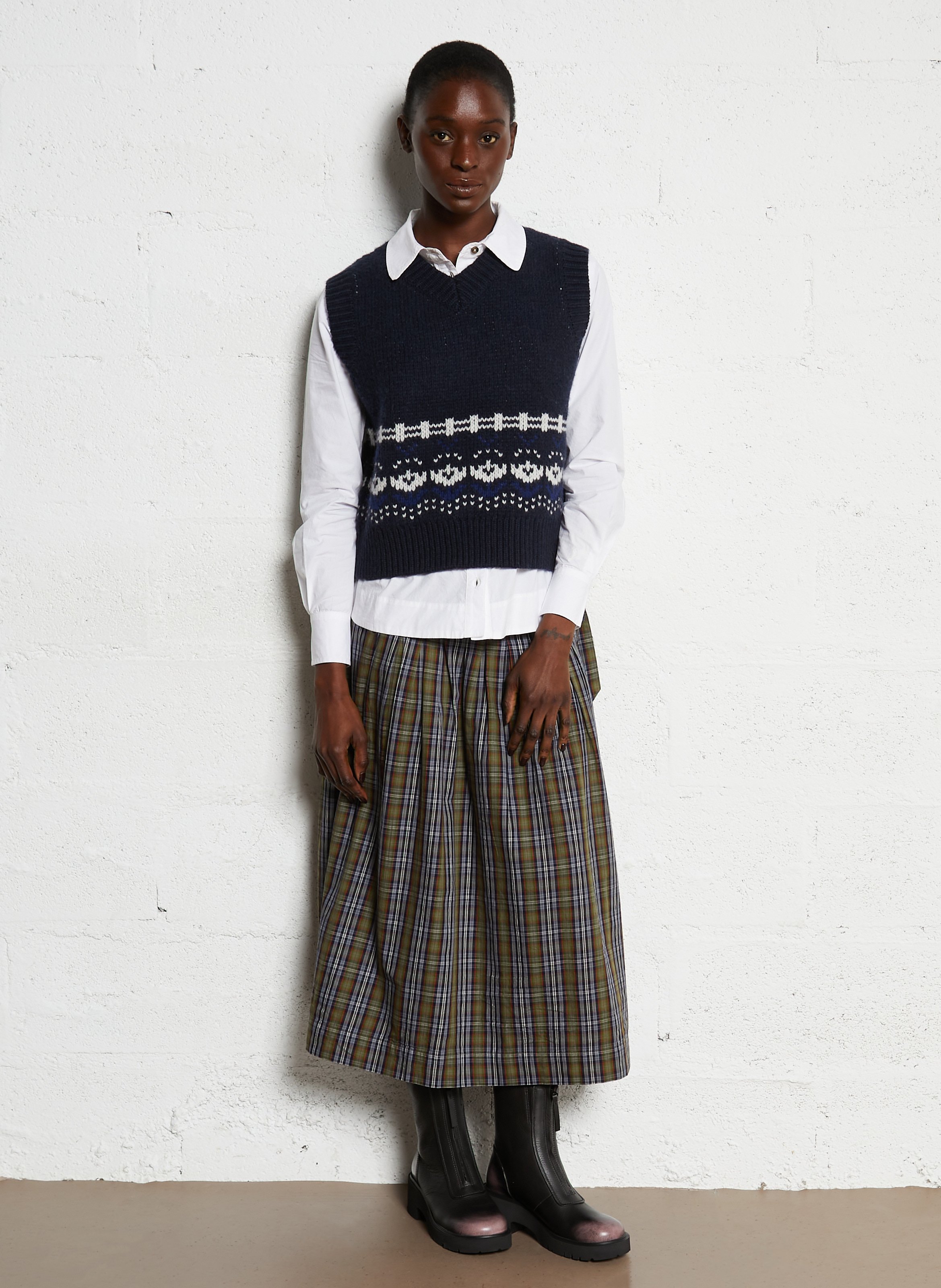 Bottes mi-hautes zippées en cuir CAMPER Multicolore