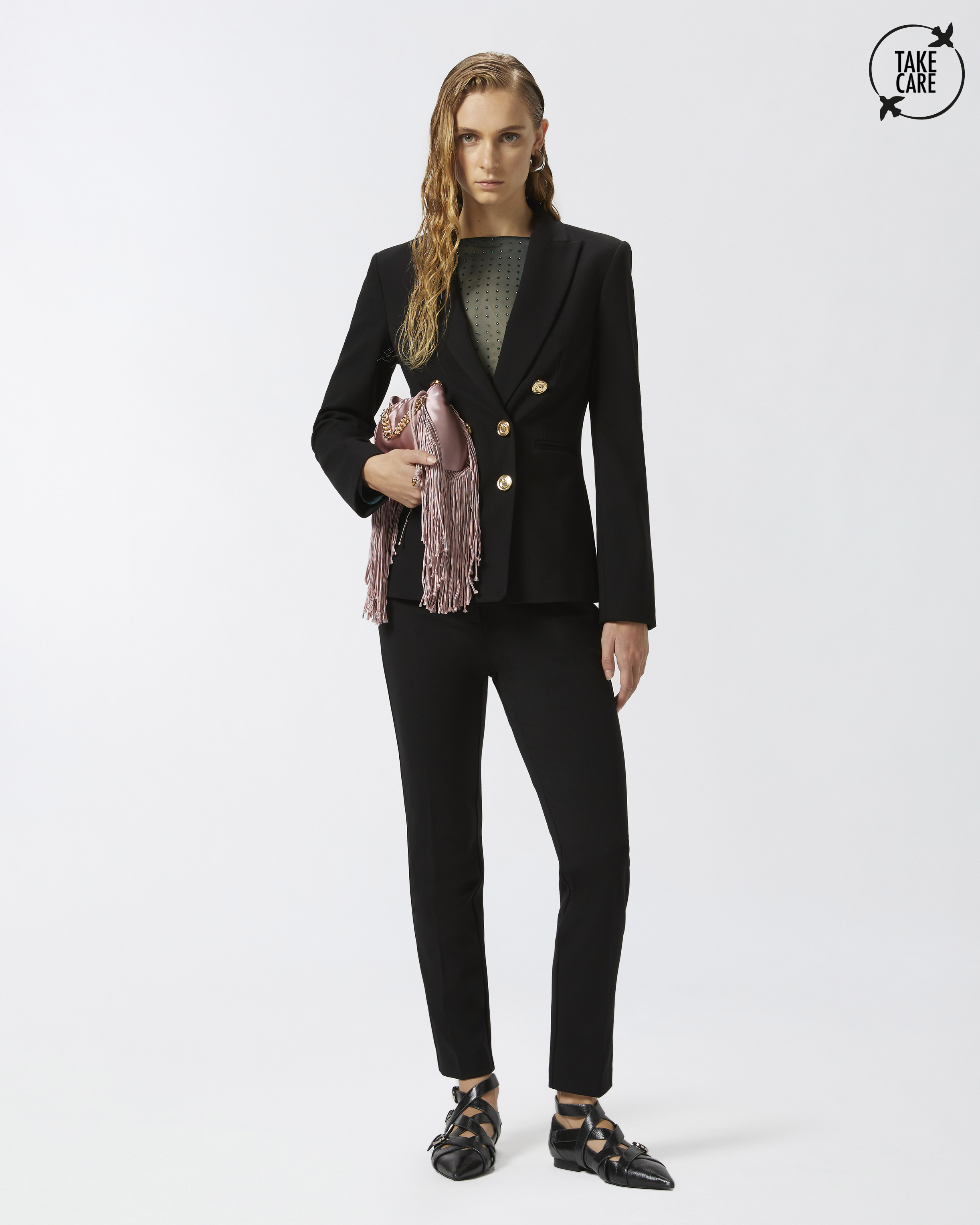 Cigarette pants PINKO Black