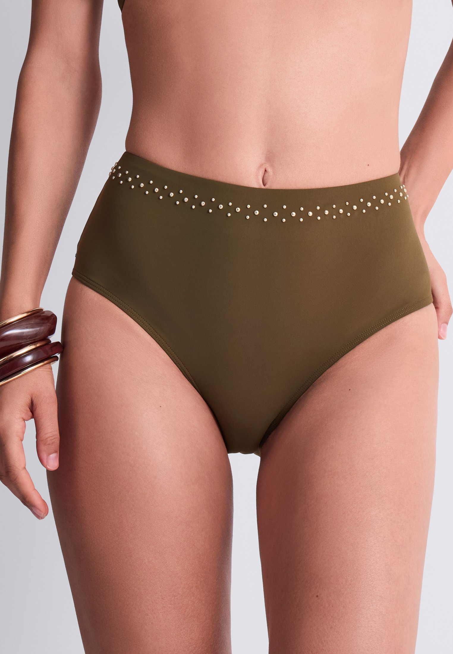 Alexa high-waisted bikini bottoms AUBADE Green