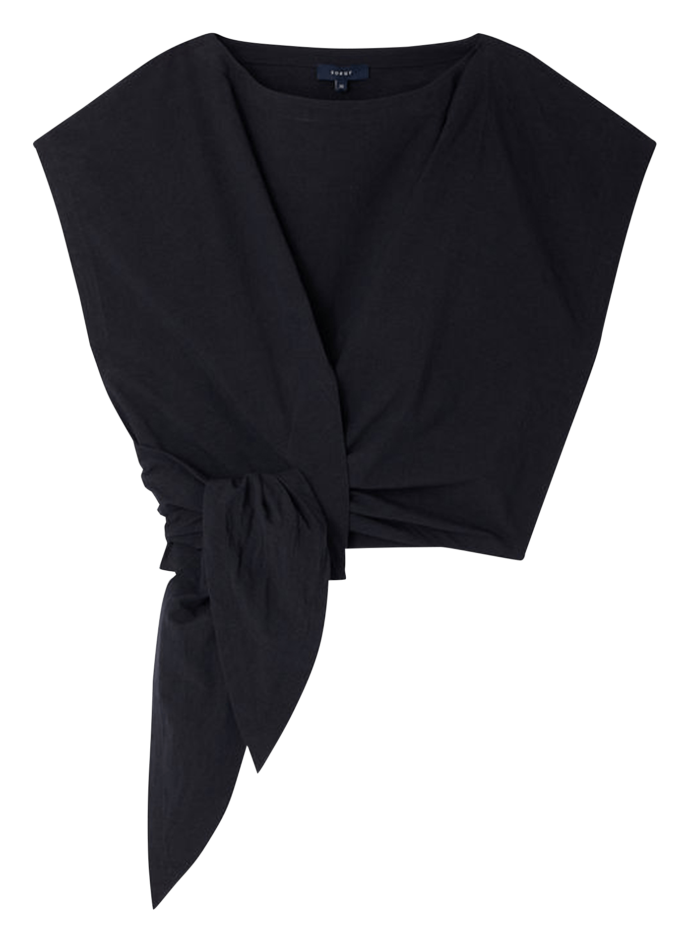 Top court ample à nouer uni SOEUR Blauw