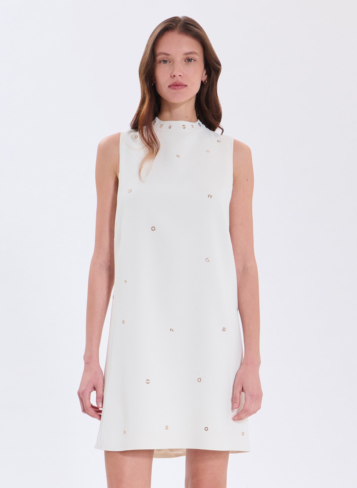 Robe courte droite ZAPA Blanc