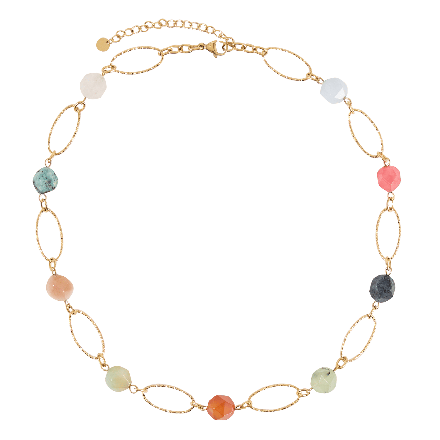 Perlenhalskette aus Stahl AU PRINTEMPS PARIS Mehrfarbig