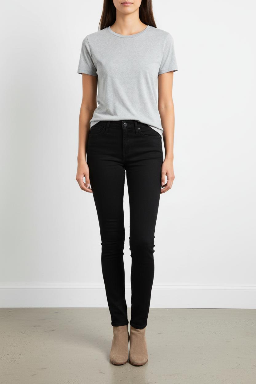 Cropped slim jeans with studs LEVI'S - Seconde main Black