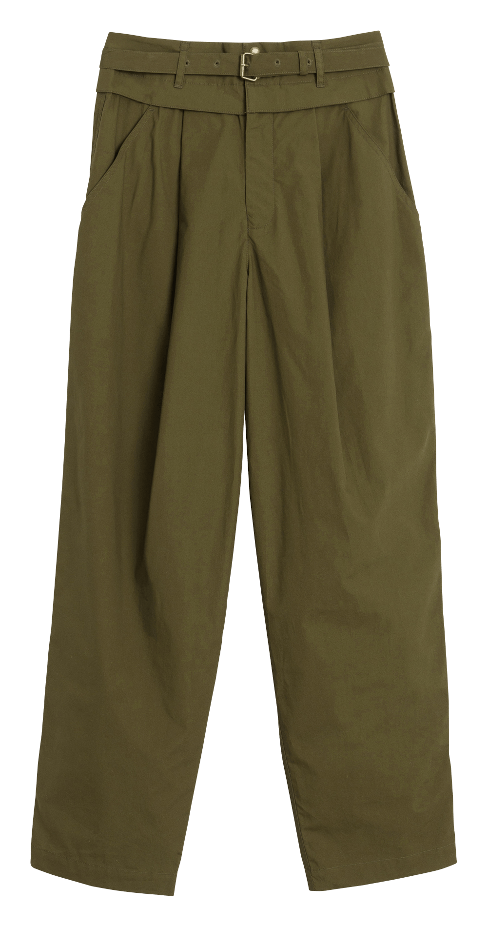 Wide-leg high-rise cotton pants INDI & COLD