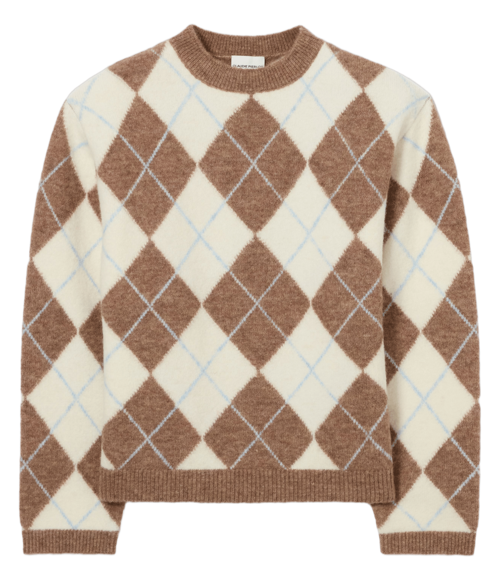 Pull droit à carreaux en laine mélangée CLAUDIE PIERLOT Multicolore