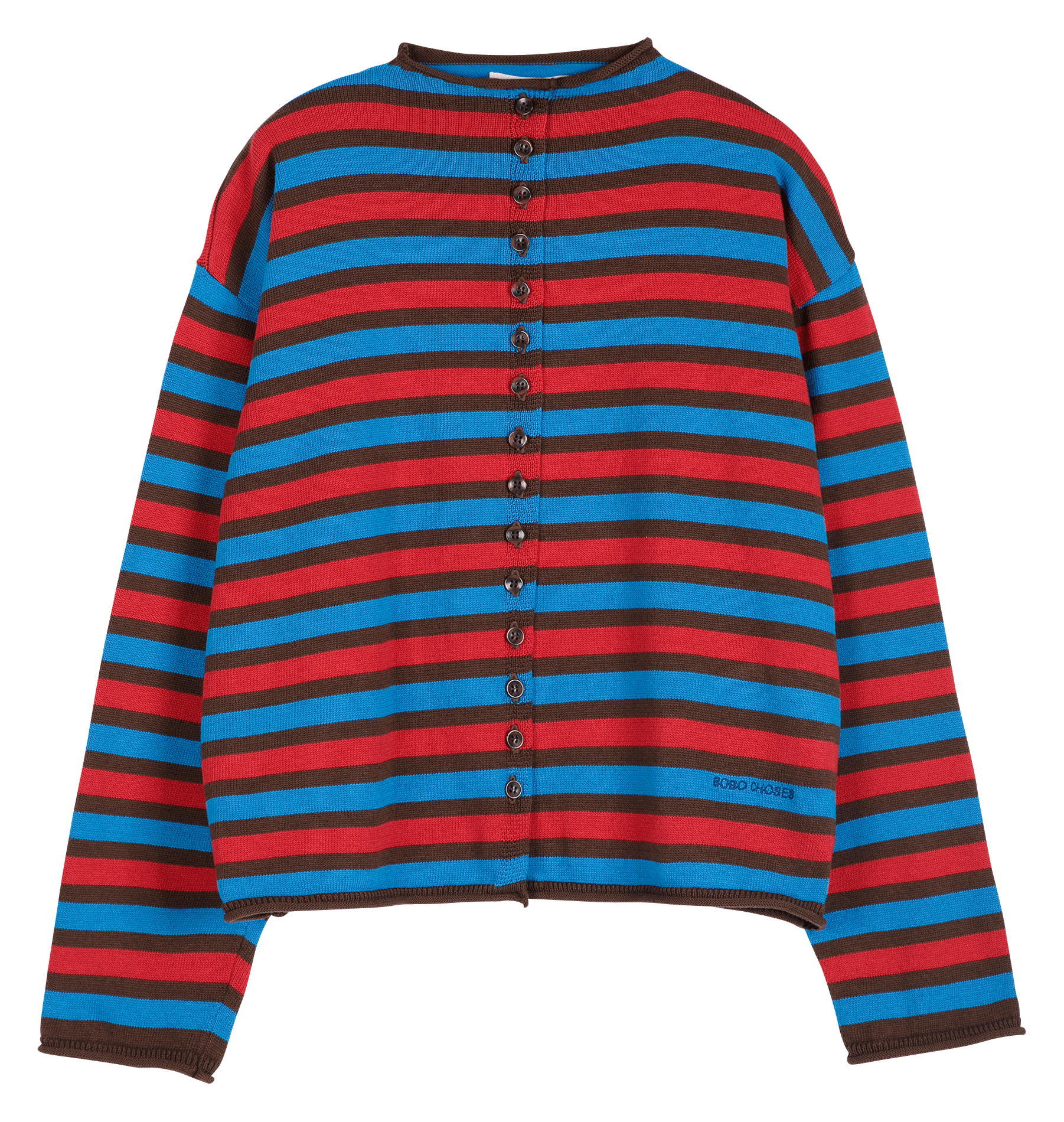 Gilet ample rayé en coton bio BOBO CHOSES Multicolore