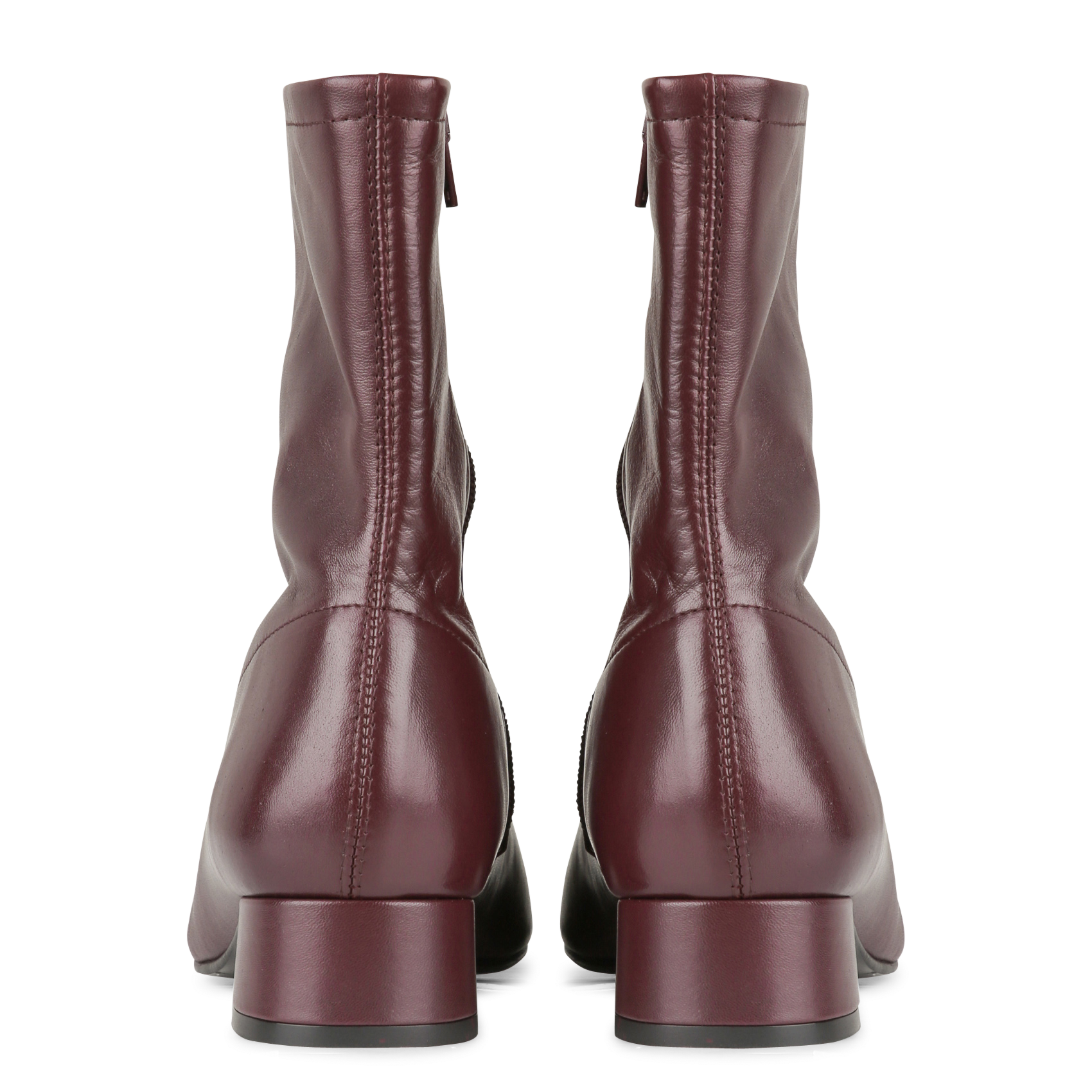 Bottines en cuir AUGUSTA Rouge
