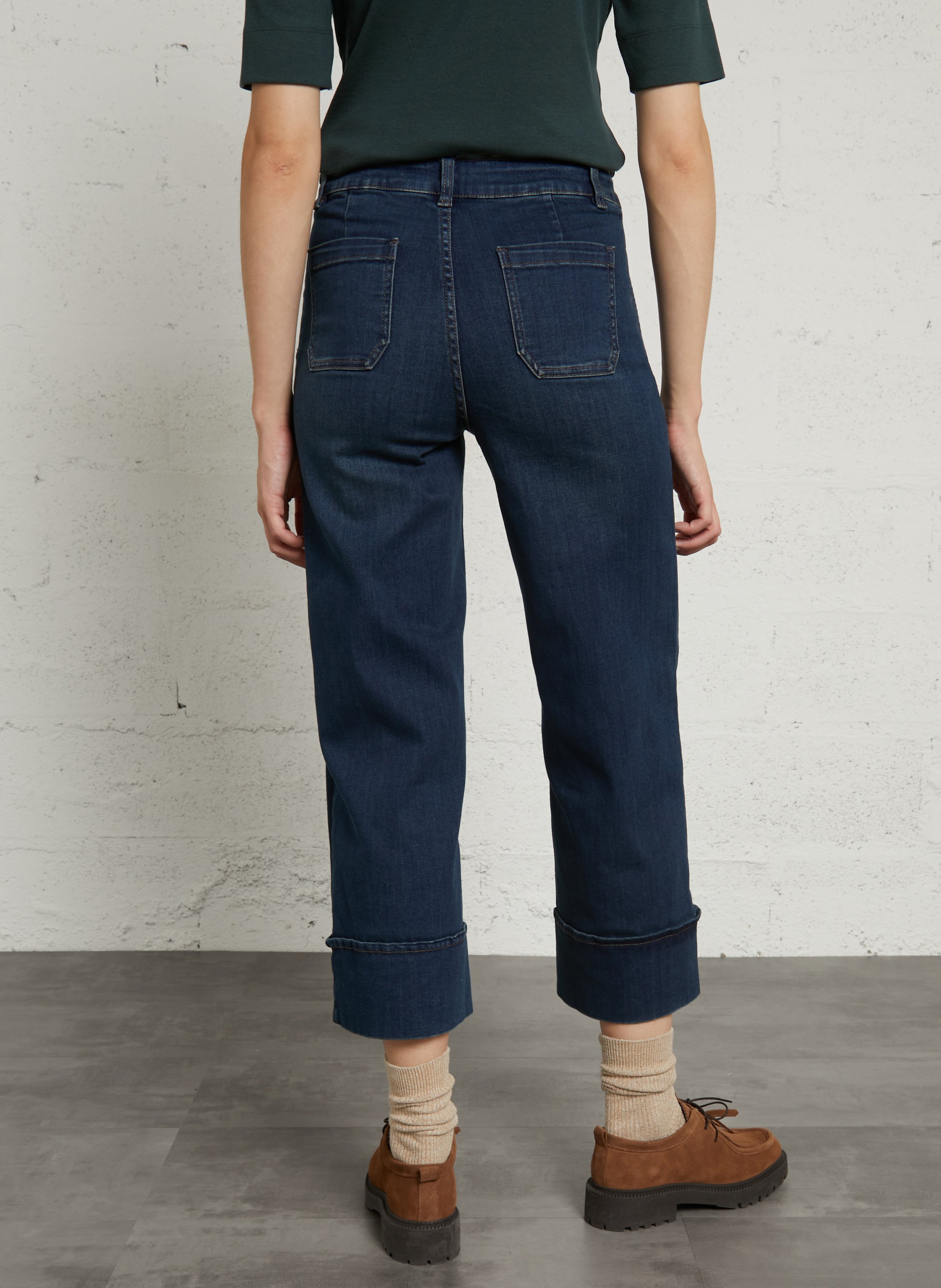 Jean flare en coton mélangé MAISON 123 Bleu