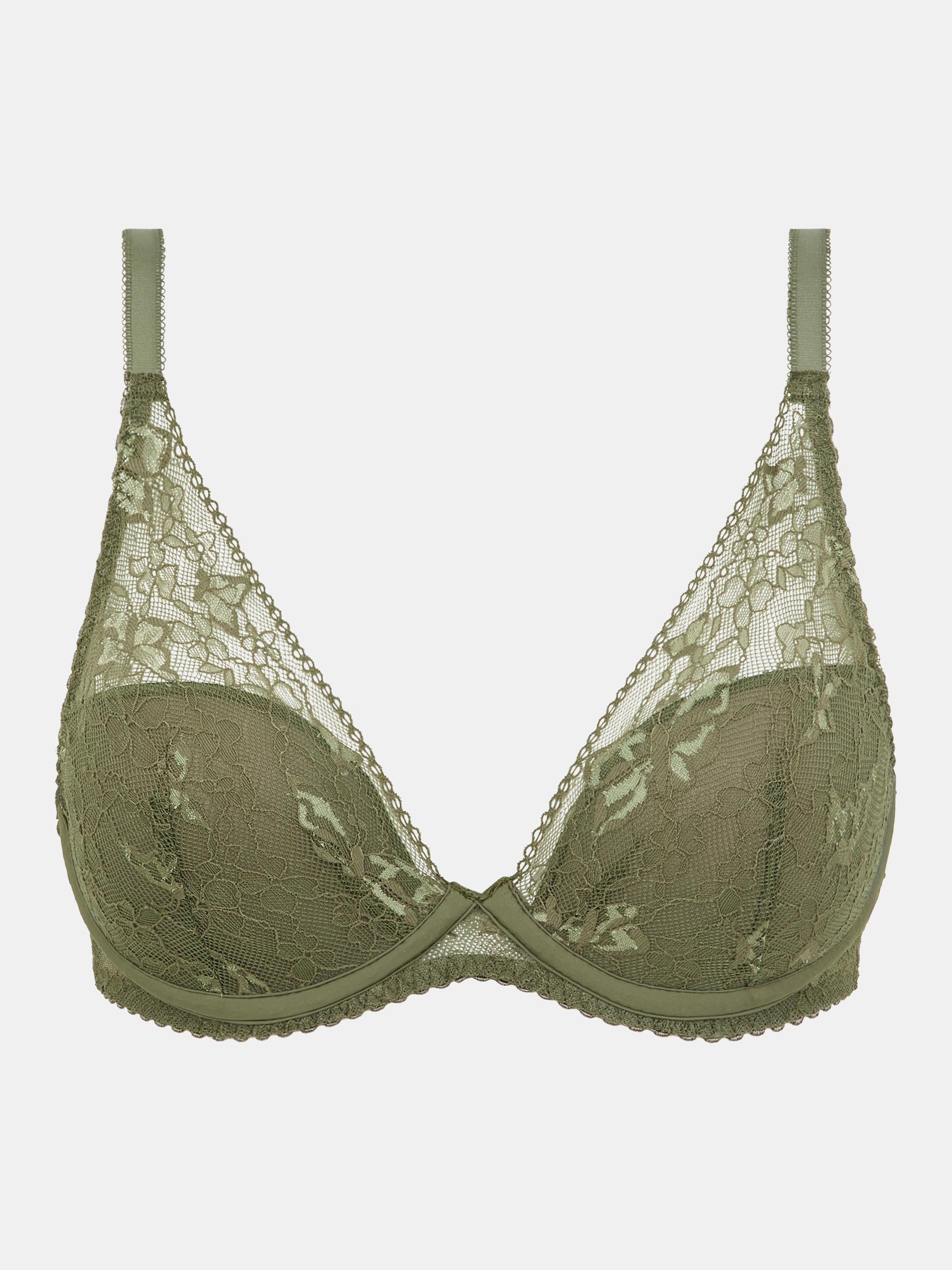 Plunge cup bra CHANTELLE PULP Green