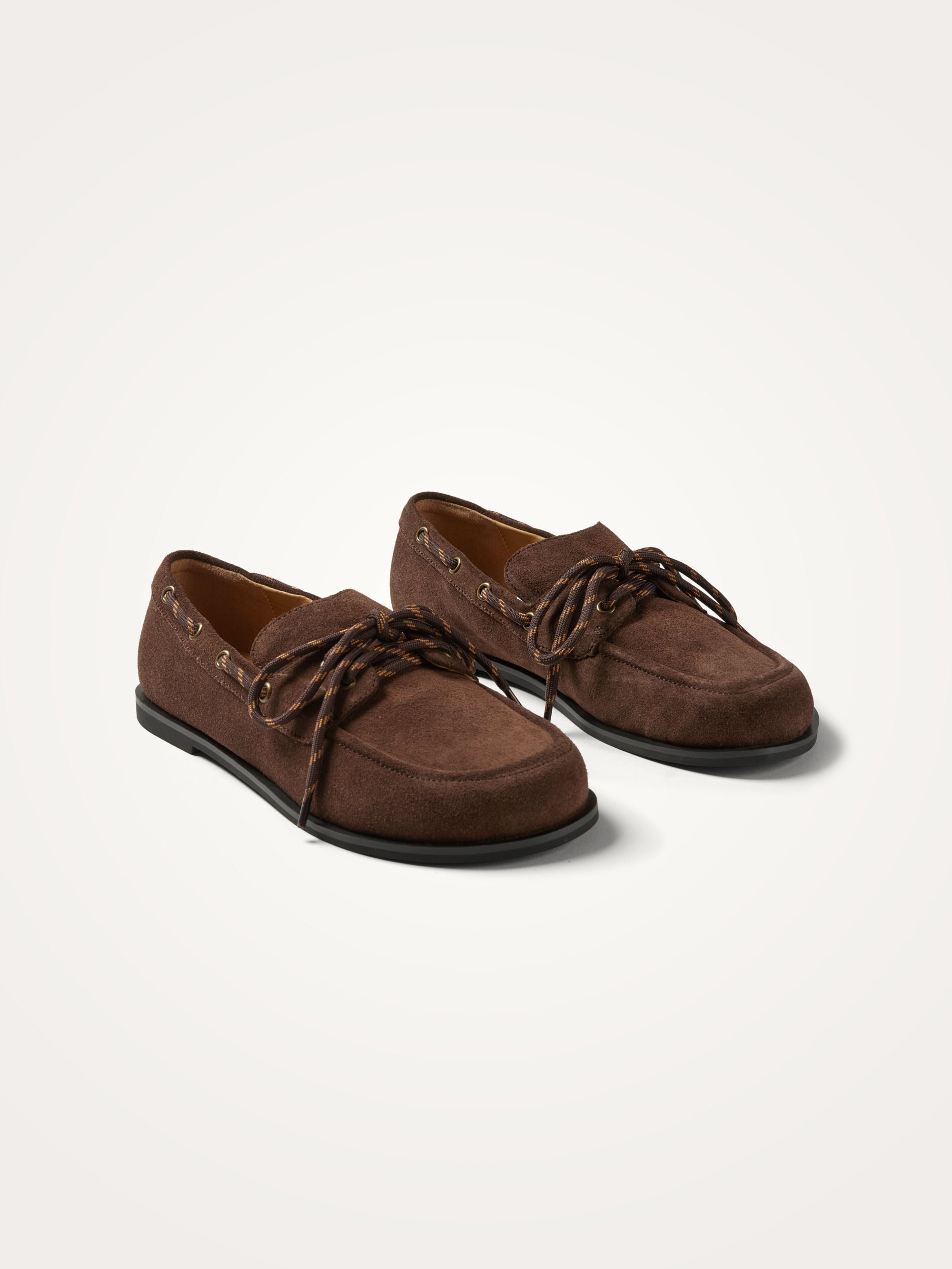 Boat loafers with flat heel and round toe | Brown VANESSA WU Women