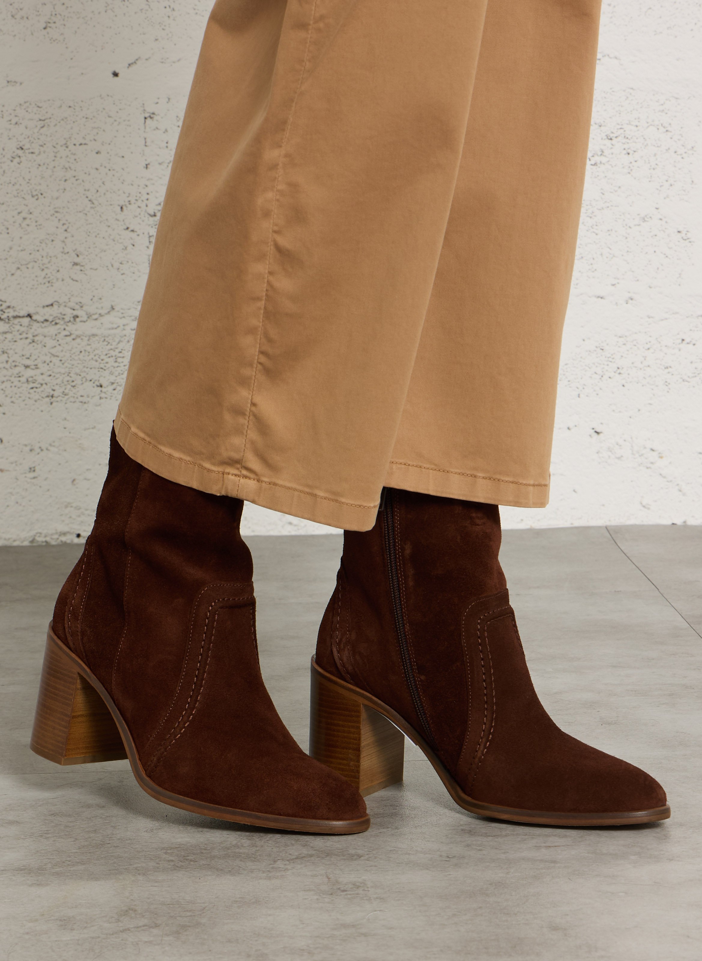 Lederstiefeletten MELLOW YELLOW Braun