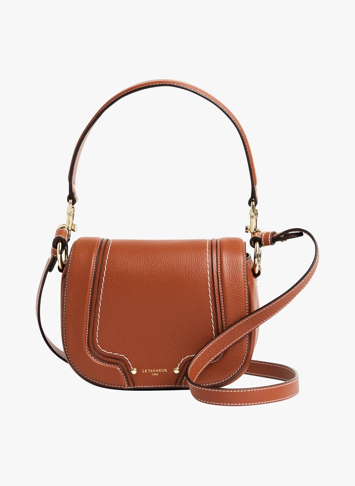 Sac Bandouli re En Cuir Ella Acajou Le Tanneur Femme Place des