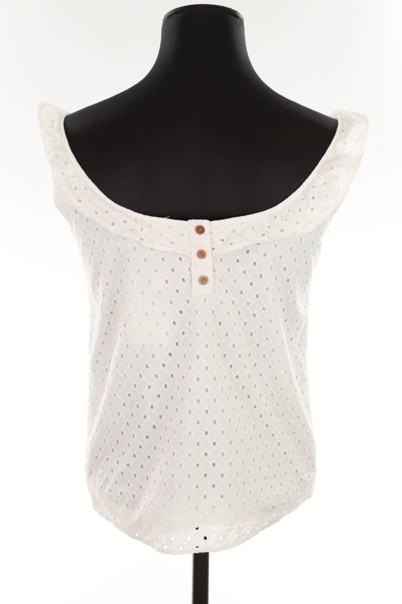 Sleeveless cotton top SEZANE - Seconde main White