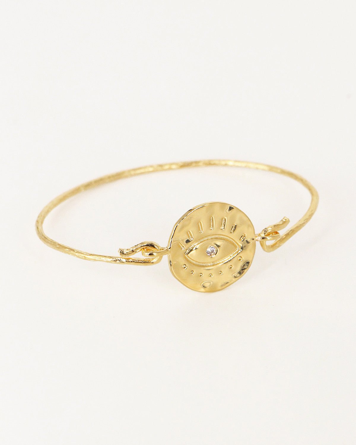 Gold-plated bangle NILAI Golden