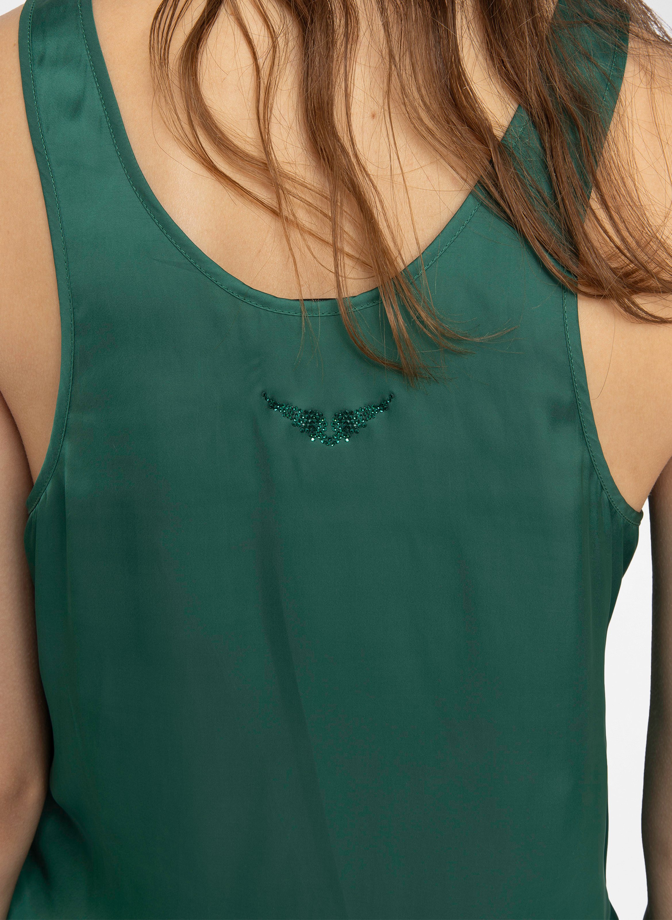 Top droit encolure ronde ZADIG&VOLTAIRE Vert