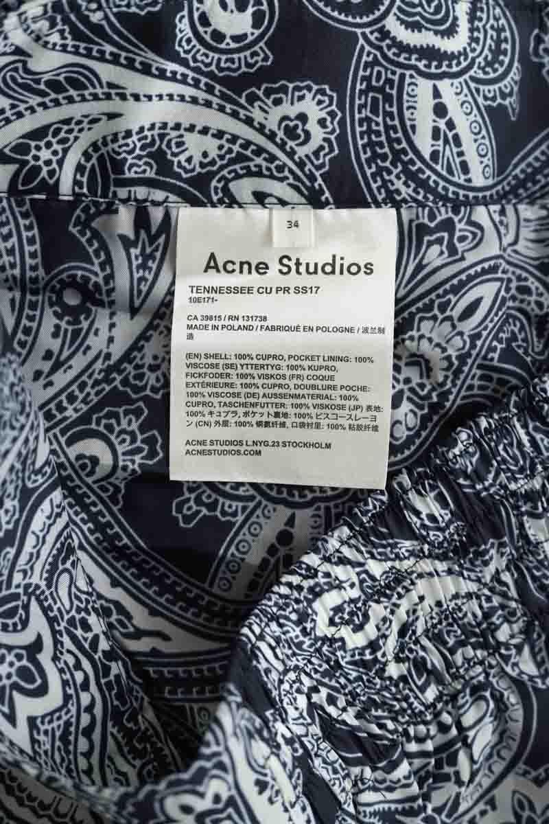 Blue straight-leg pants ACNE STUDIOS - Seconde Main Blue