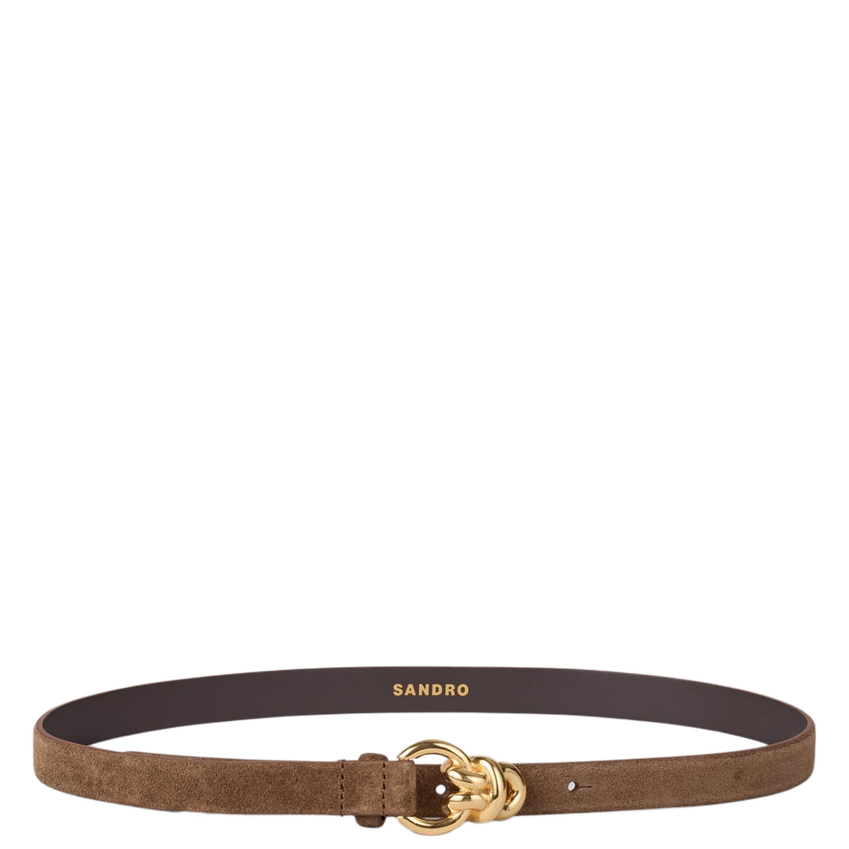 - Gespsluiting. - Breedte: 3 cm.  SANDRO Bruin