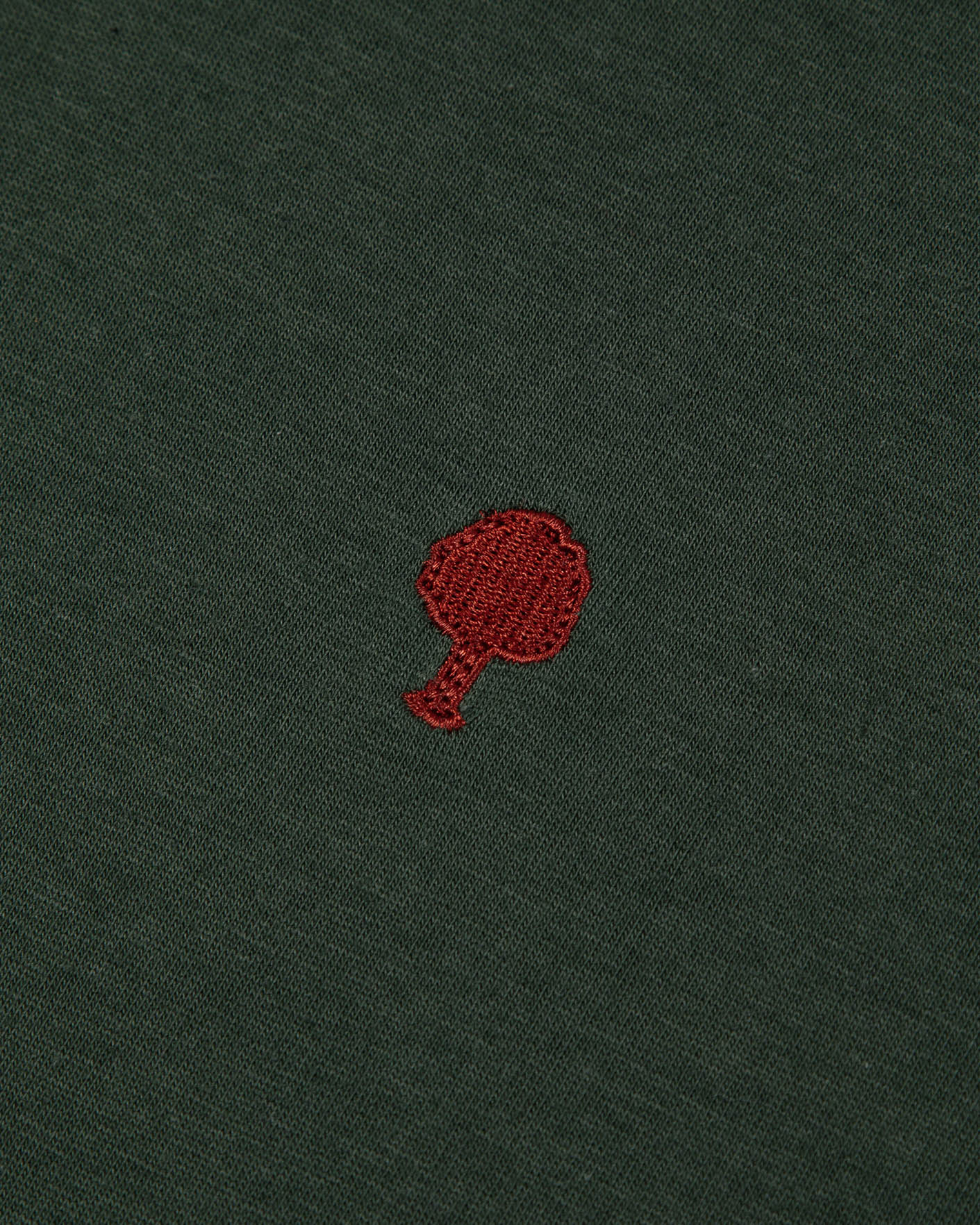 Straight cotton-blend T-shirt FAGUO Green