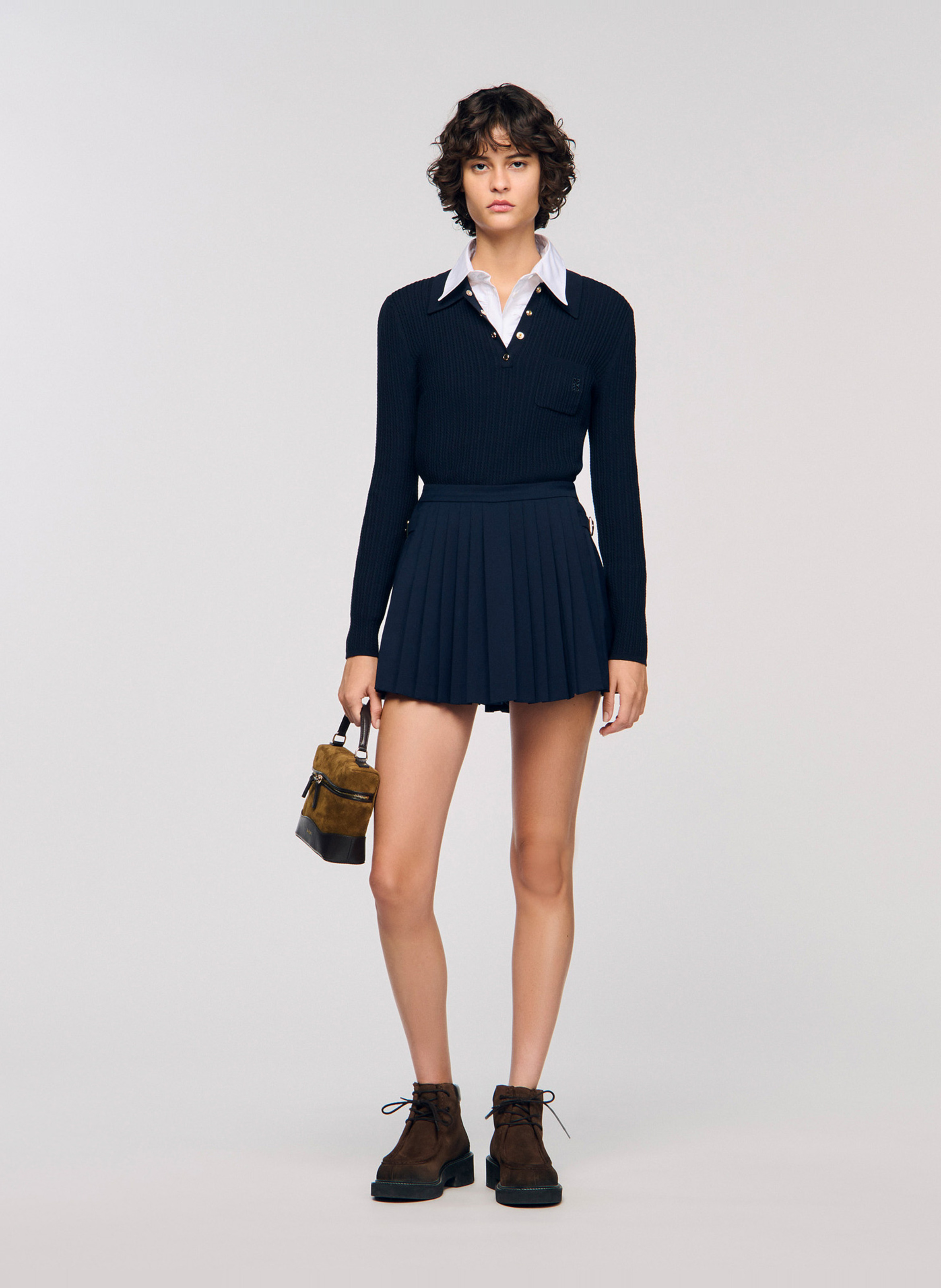 Klassieke trui SANDRO Blauw