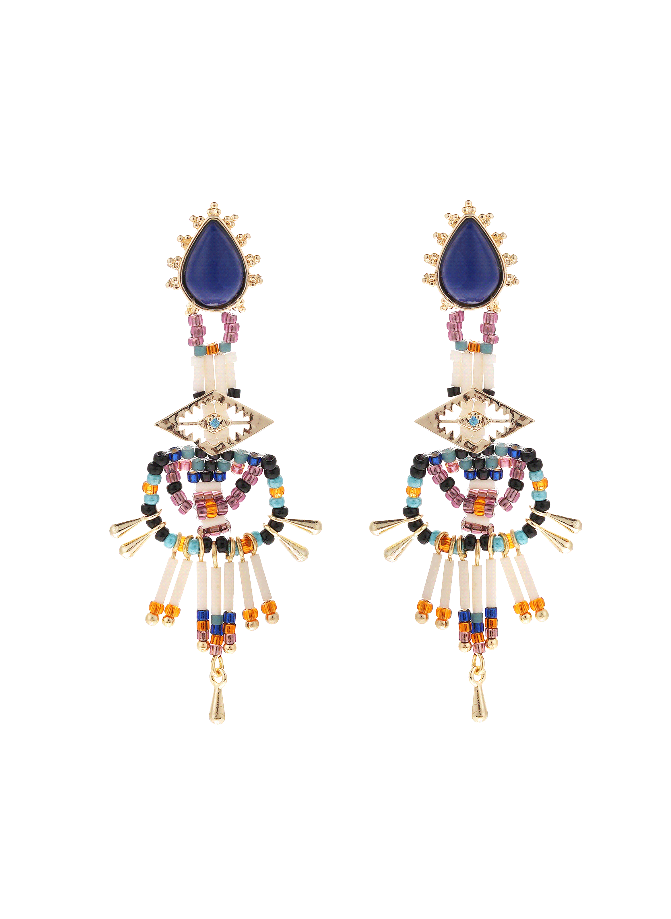 Dangling pearl earrings HIPANEMA Blue