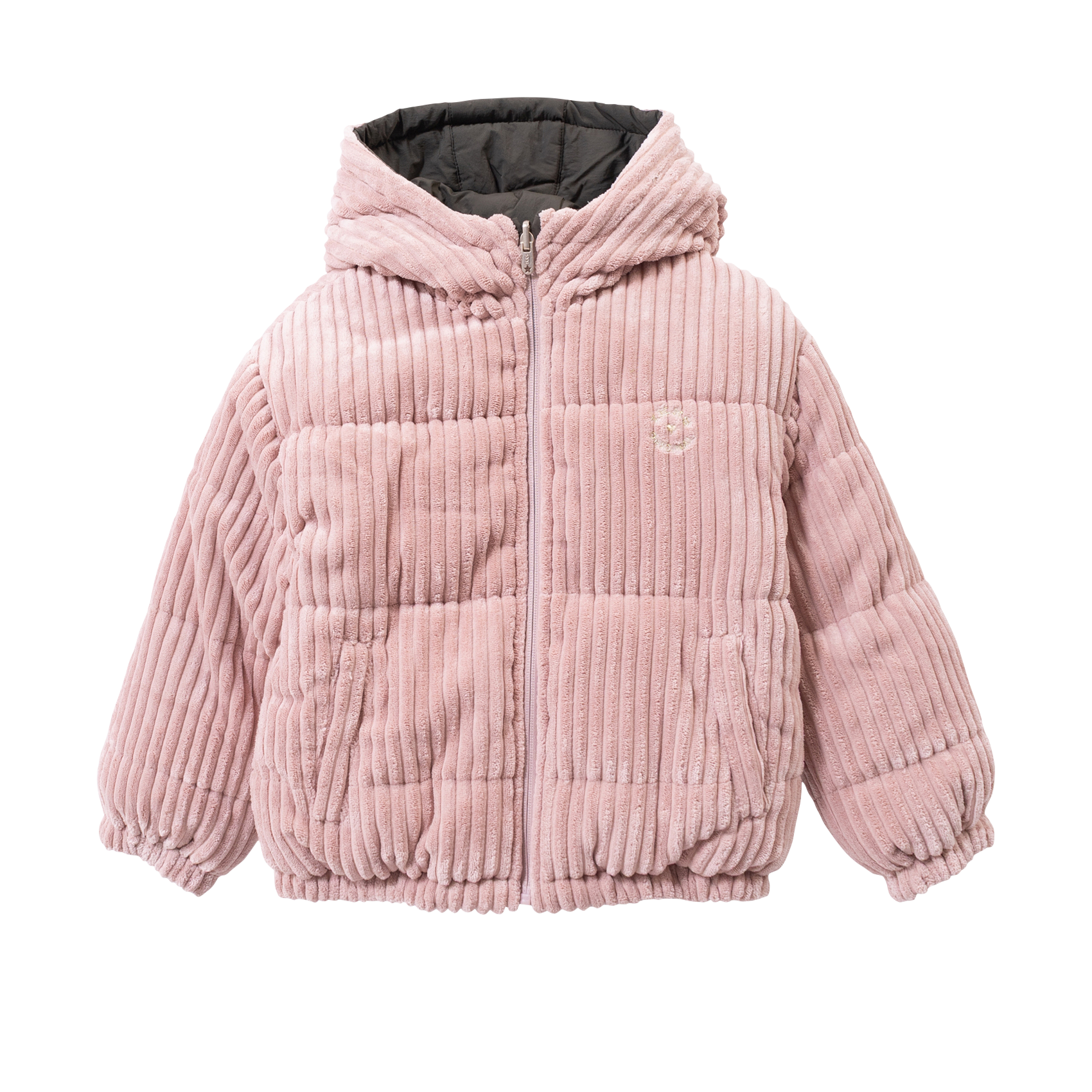 Doudoune col montant réversible IKKS JUNIOR Rose