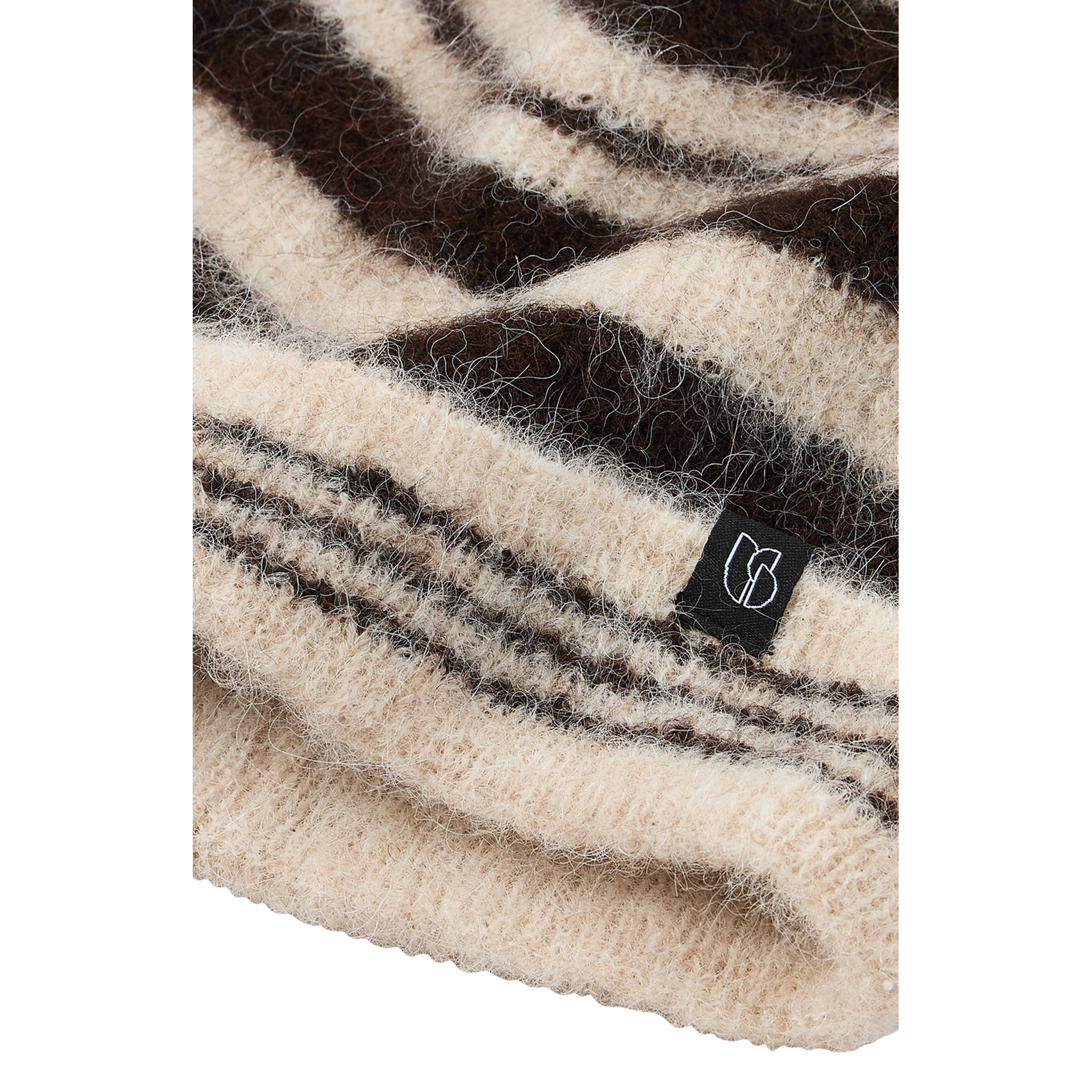 Screen-printed wool-blend hat BA&SH Brown