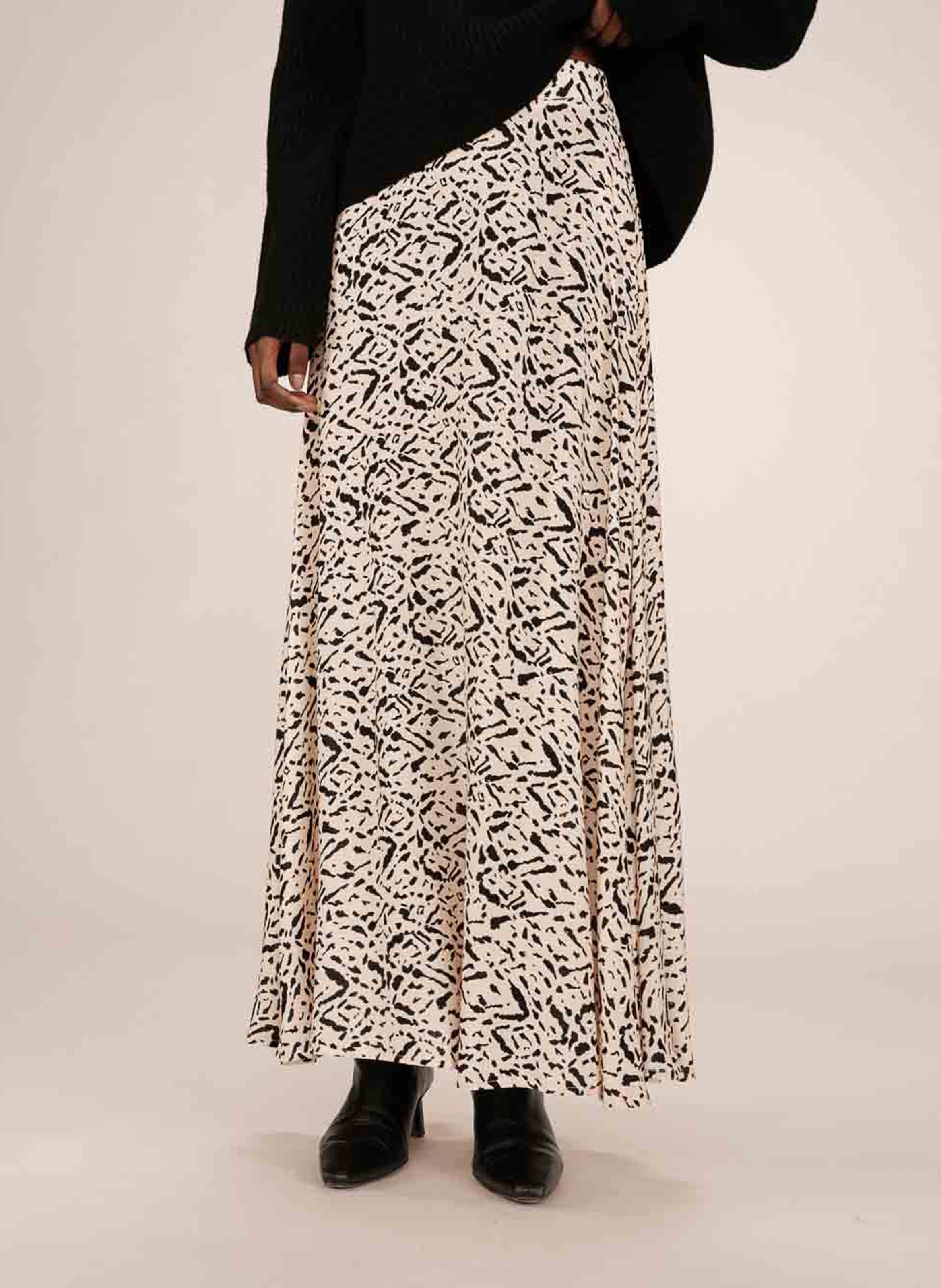 Langer Rock mit Muster GRACE ET MILA Gelb