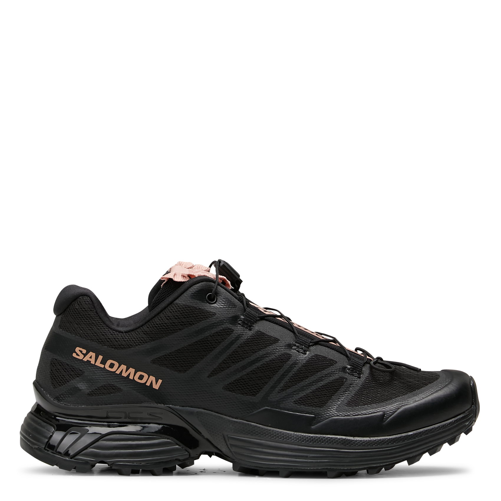 Baskets basses noeud et détails satinés SALOMON Noir