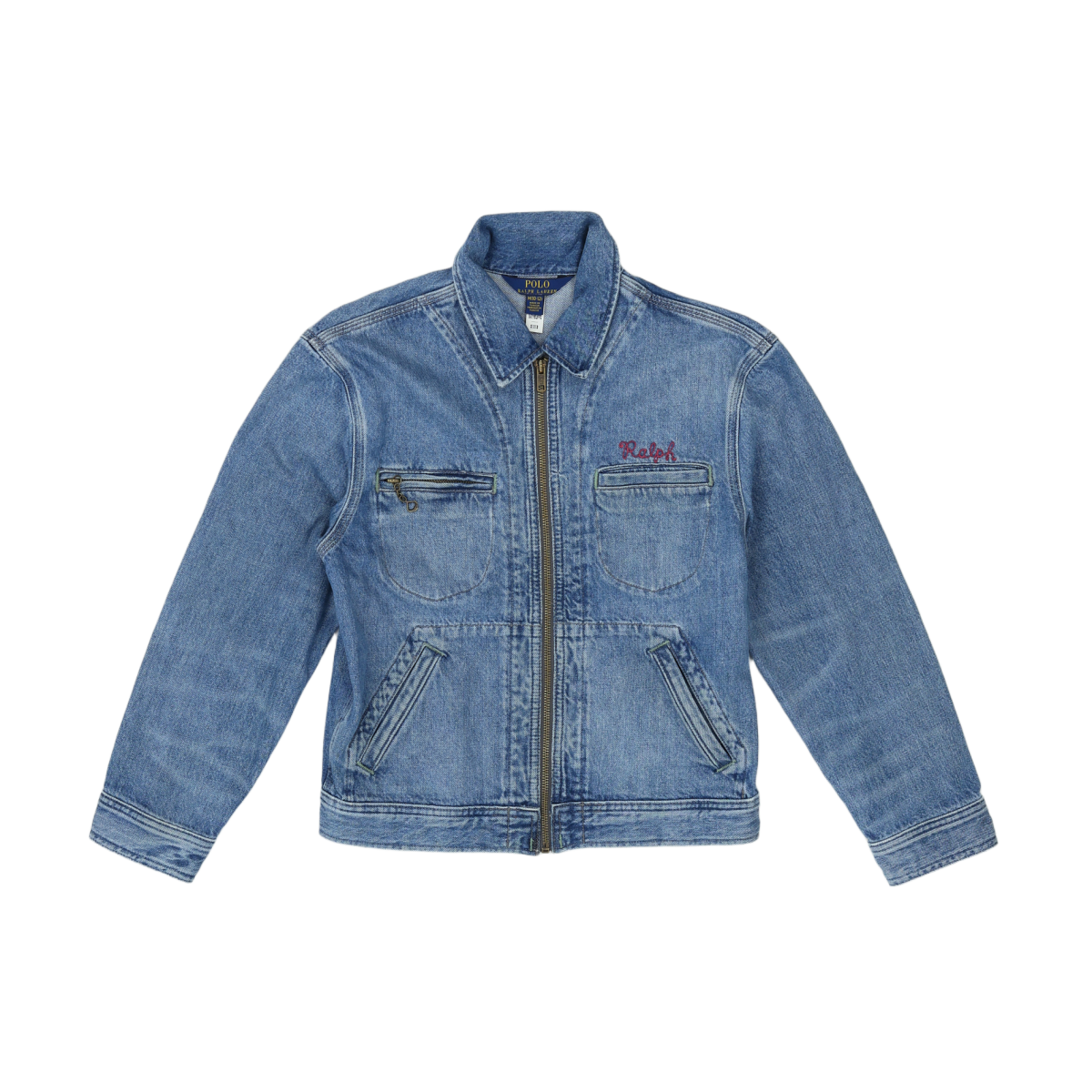 Blue denim jacket for children - 10 years POLO RALPH LAUREN - Seconde Main Blue