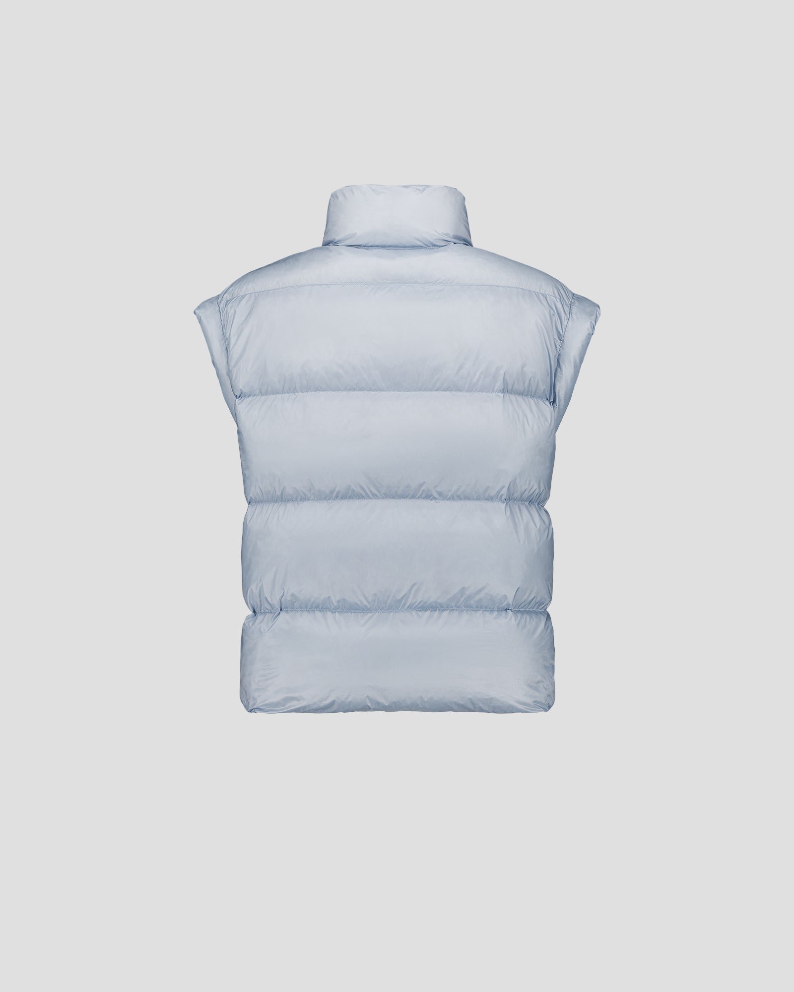 Oversized short sleeveless puffer jacket Lyna JOTT Blue