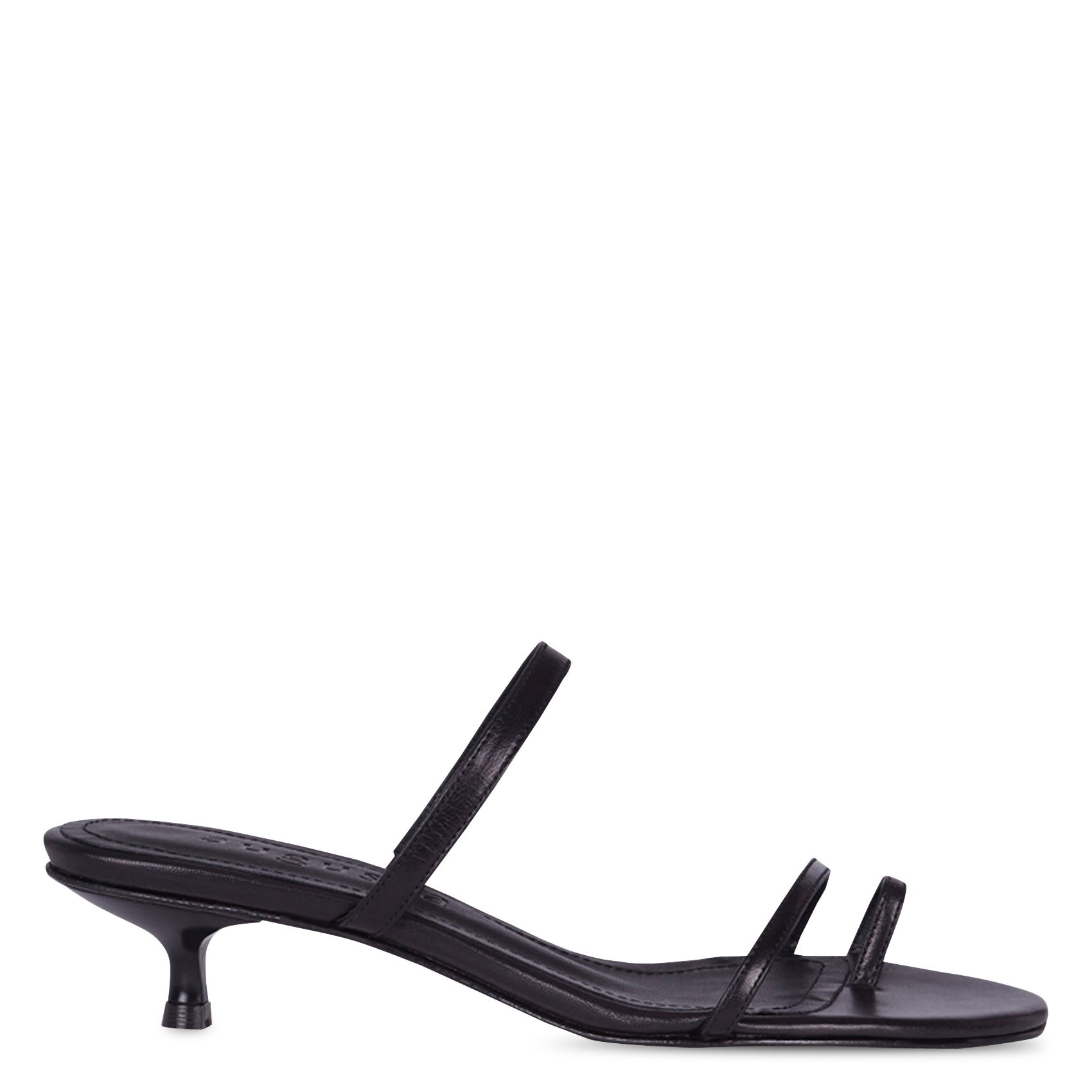 Sandales hautes en cuir AUGUSTA Noir