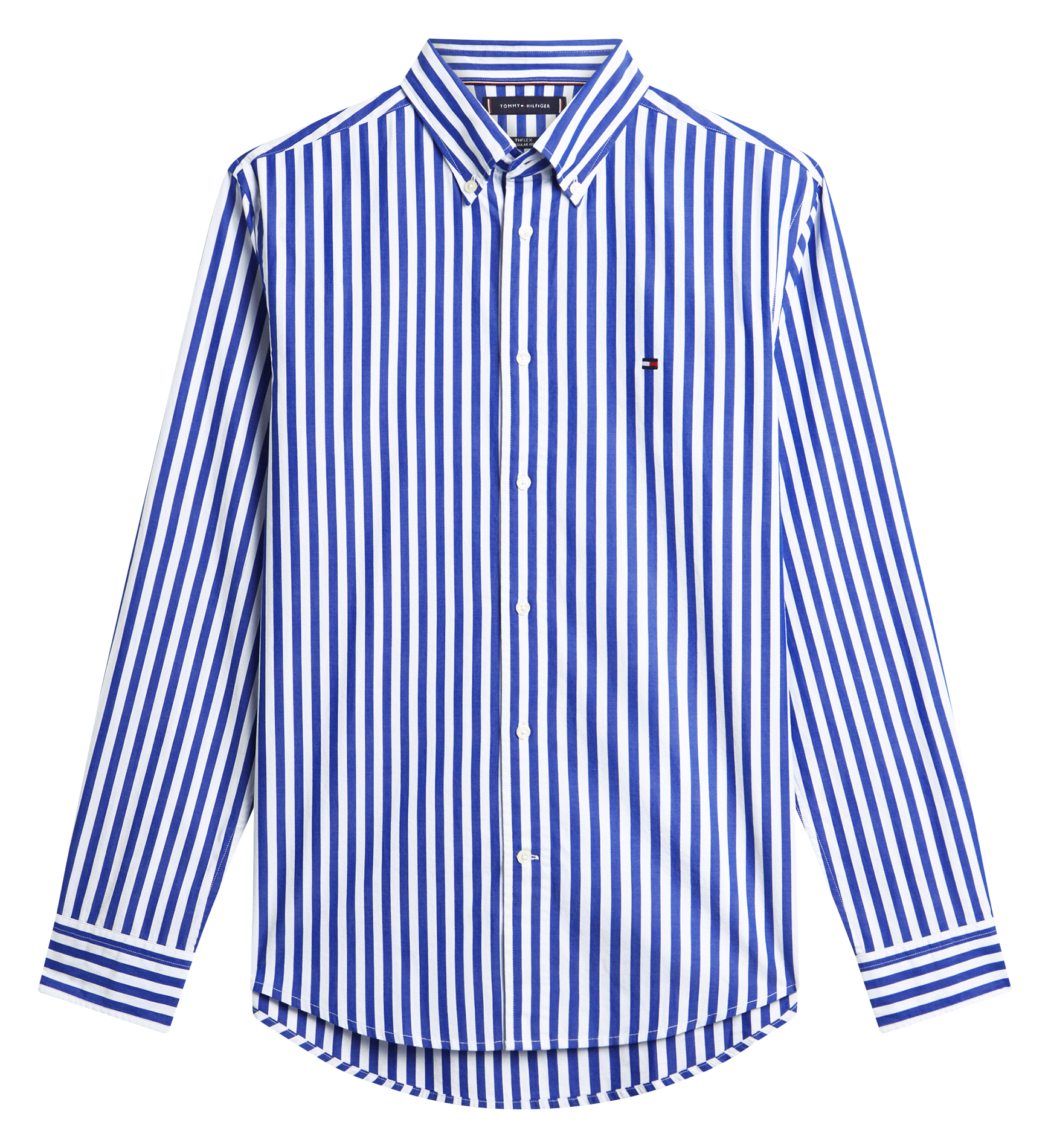 Gestreepte blouse met klassieke kraag TOMMY HILFIGER Blauw