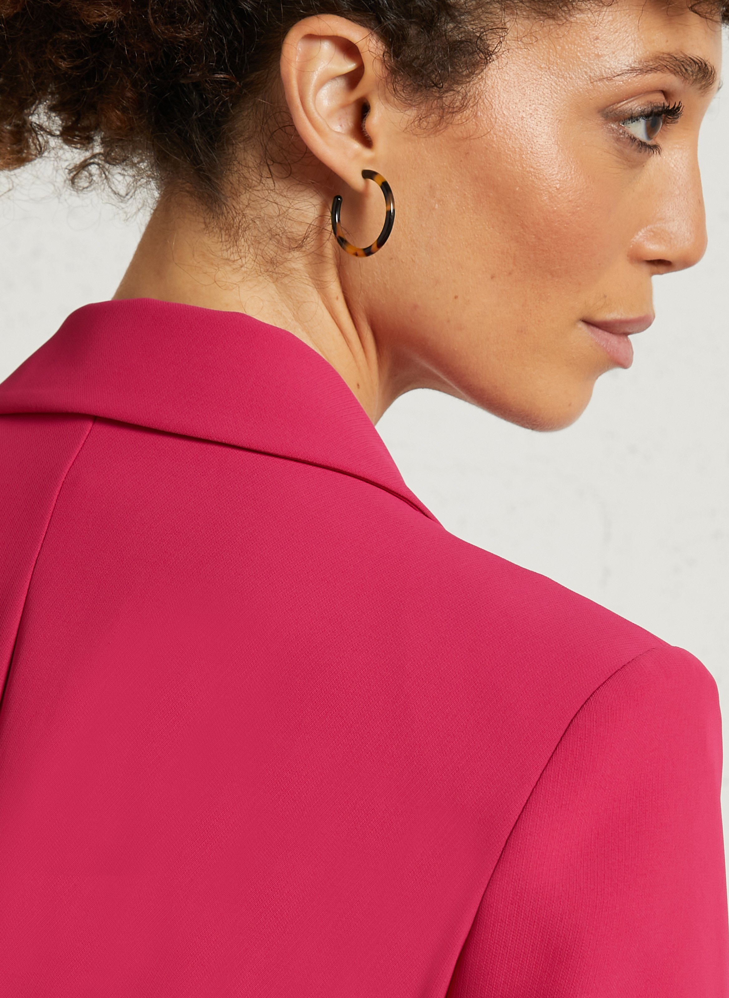 Recht jasje met reverskraag IMPERIAL Roze