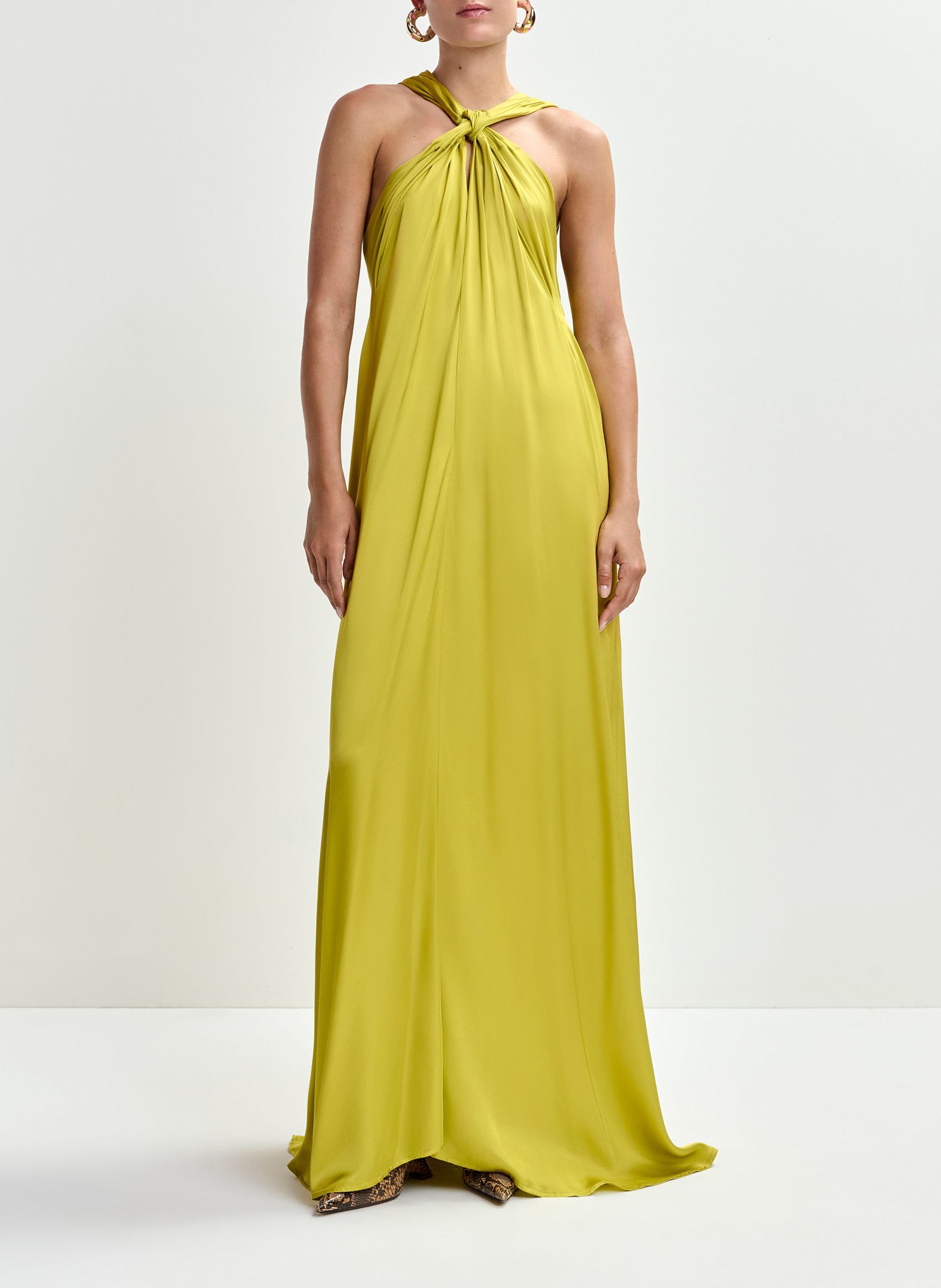 Robe longue dos nu ESSENTIEL ANTWERP Jaune