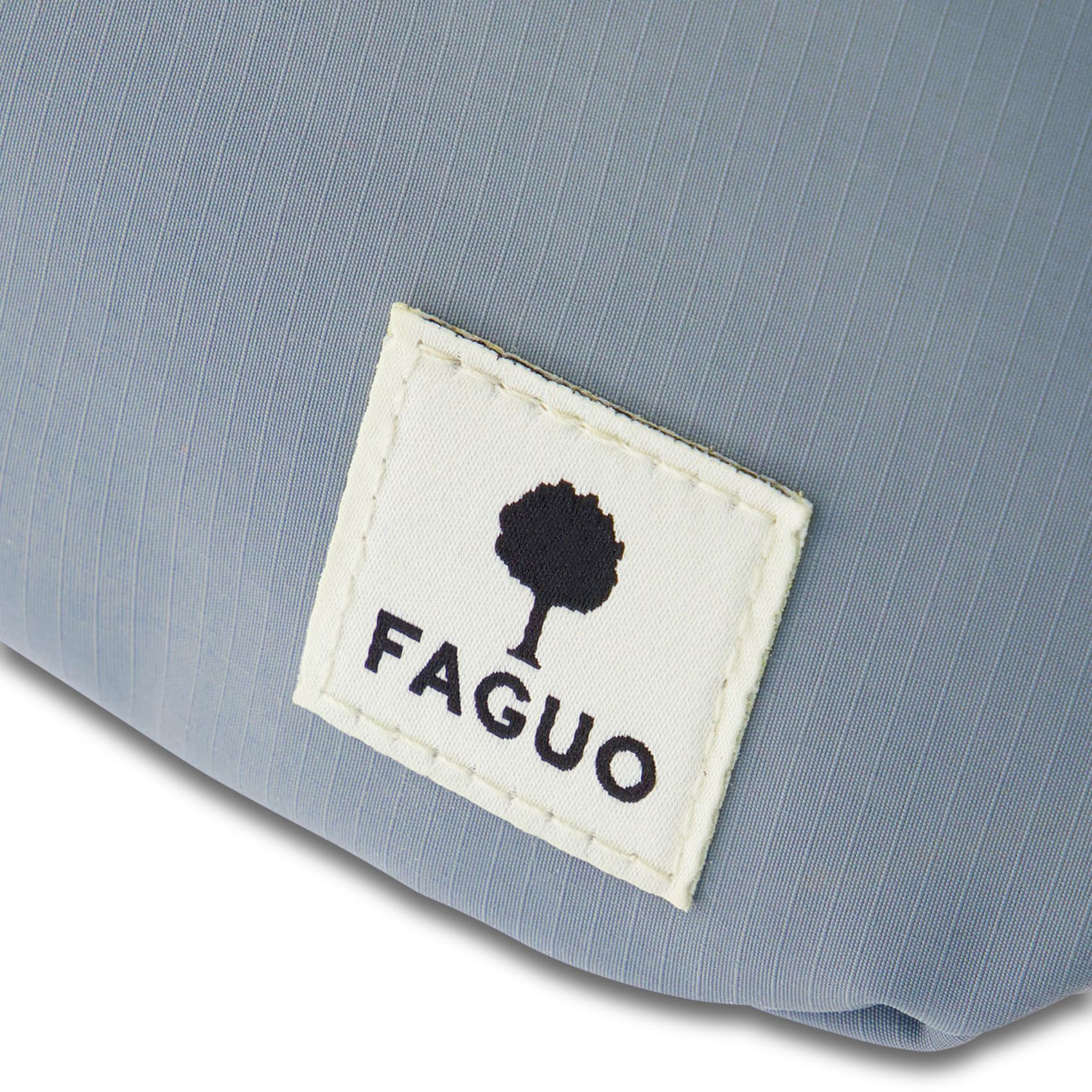 Printed canvas waist bag FAGUO Blue