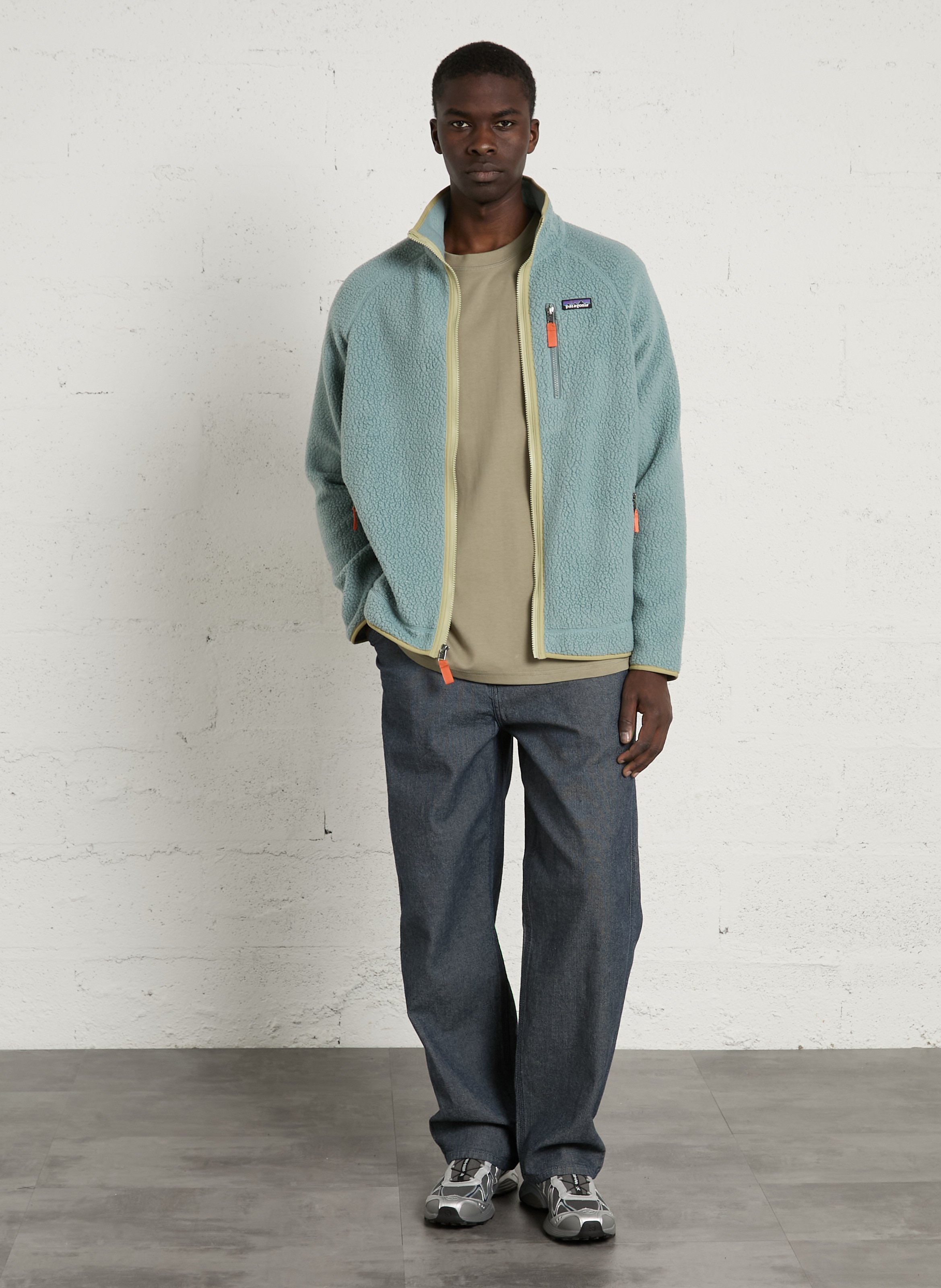 Strukturierte Fleecejacke mit Stehkragen PATAGONIA Blau