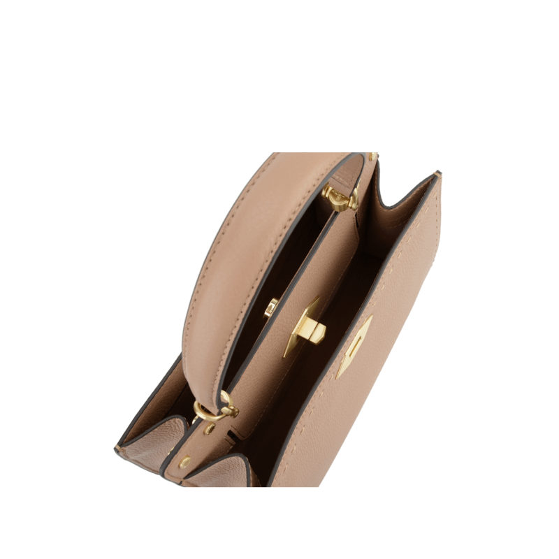 Handbag in calfskin Brown