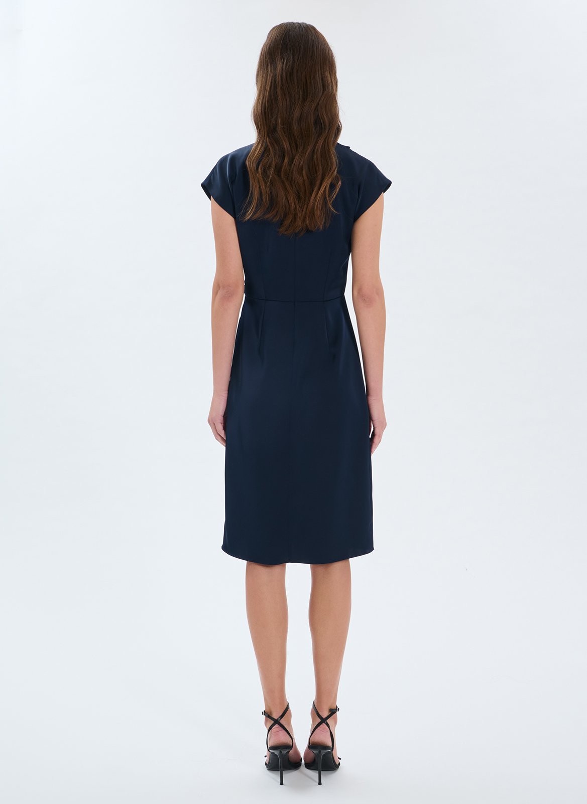 Korte jurk met V-hals ZAPA Blue