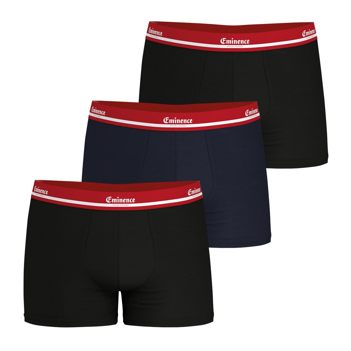 Lot de 3 boxers exclusivité web EMINENCE Noir