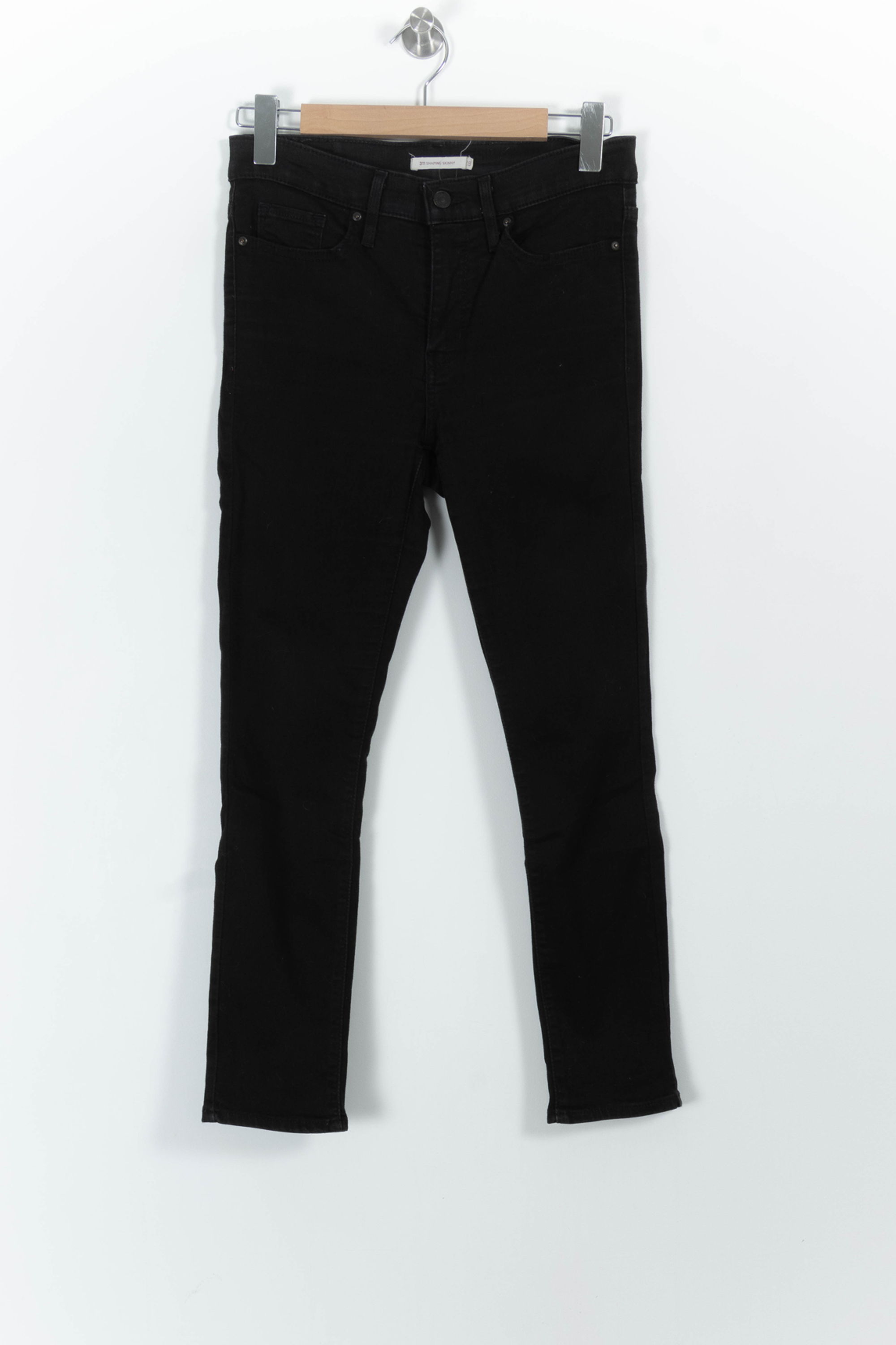Cropped slim jeans with studs LEVI'S - Seconde main Black