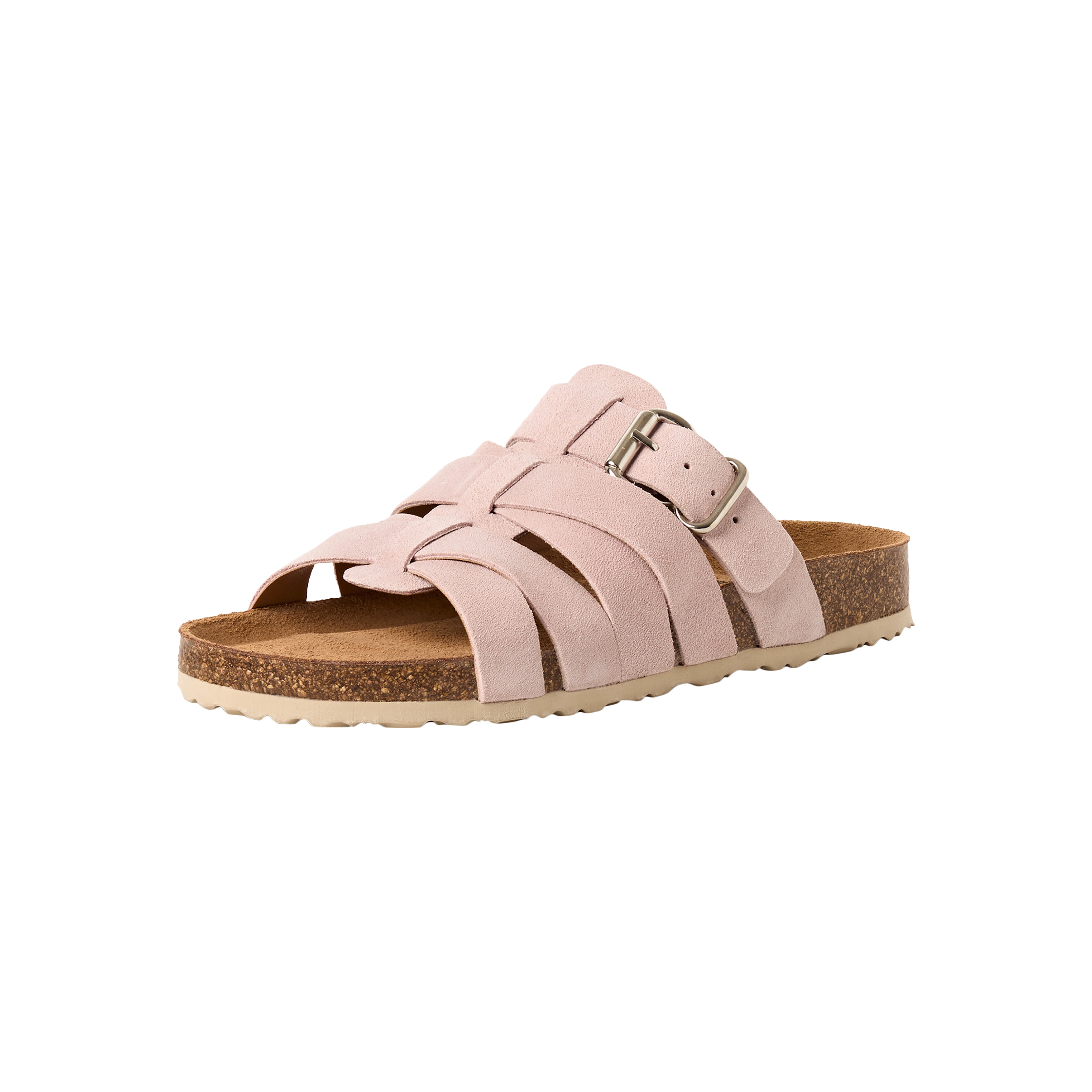 Flat leather sandals TAMARIS Pink