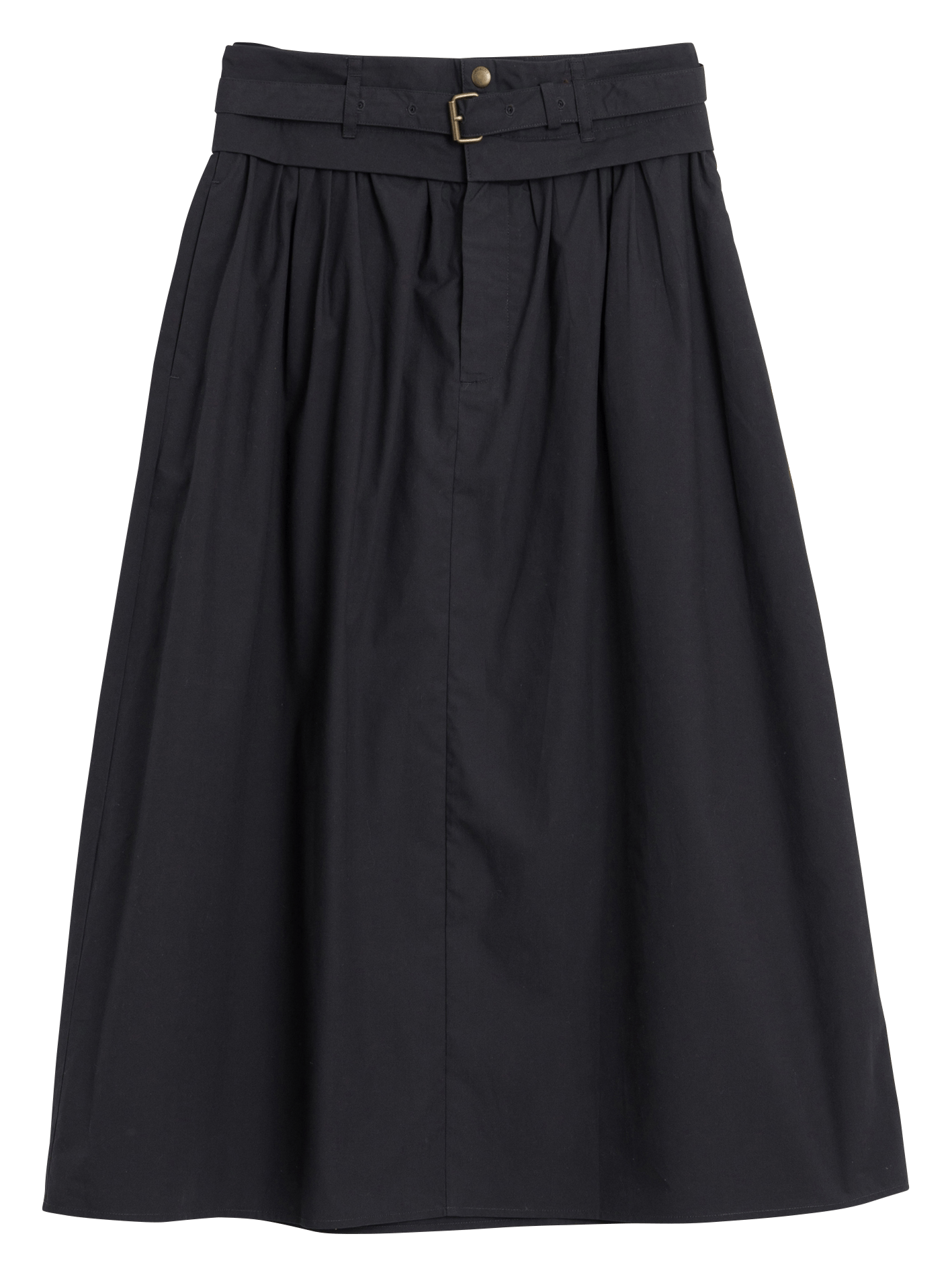 Flared cotton midi skirt INDI & COLD Blue