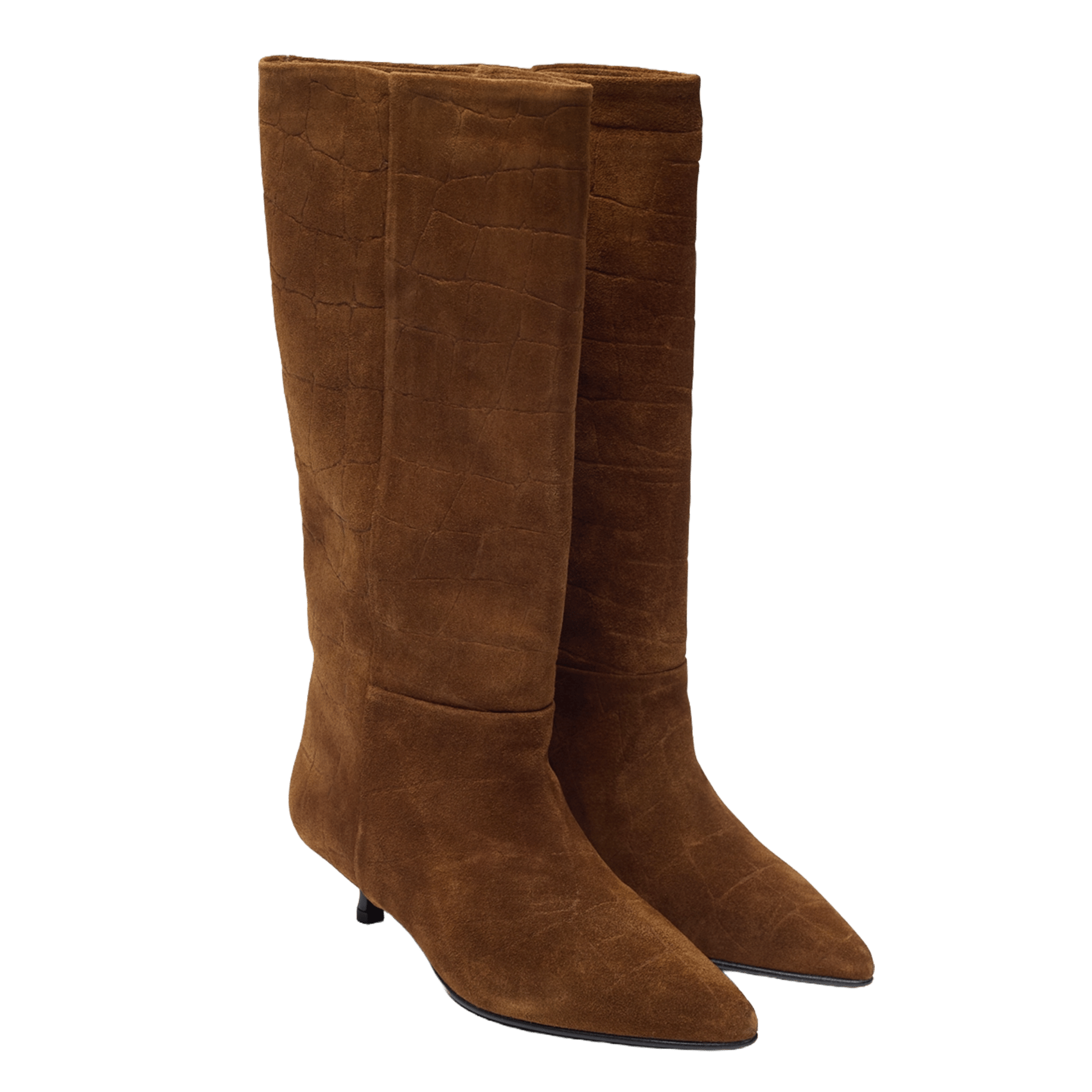 Leren laarzen AUGUSTA Beige