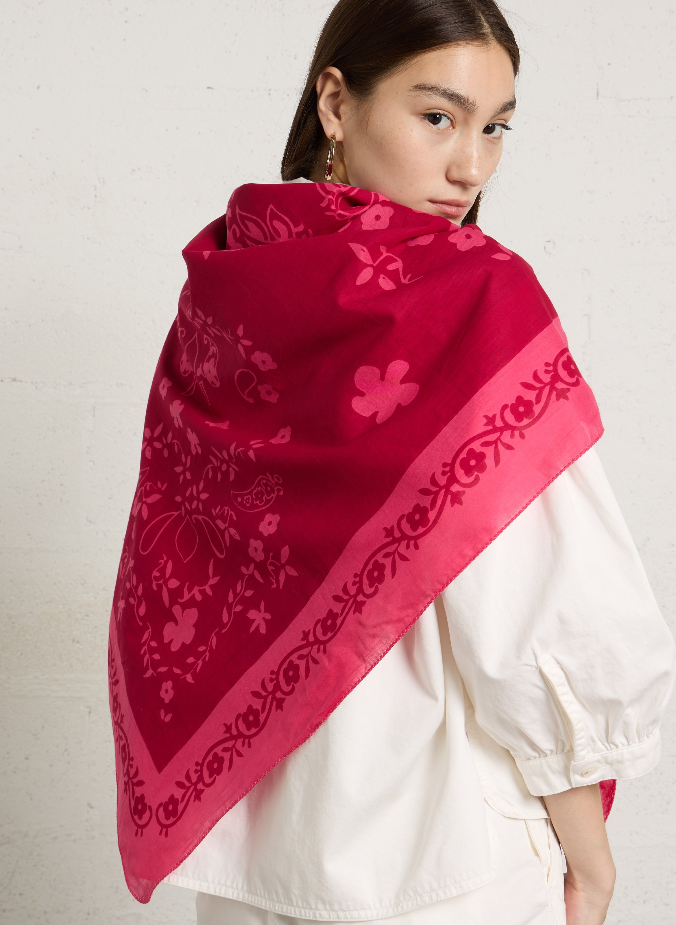 Tuch aus Bio-Baumwolle LEON & HARPER Rosa
