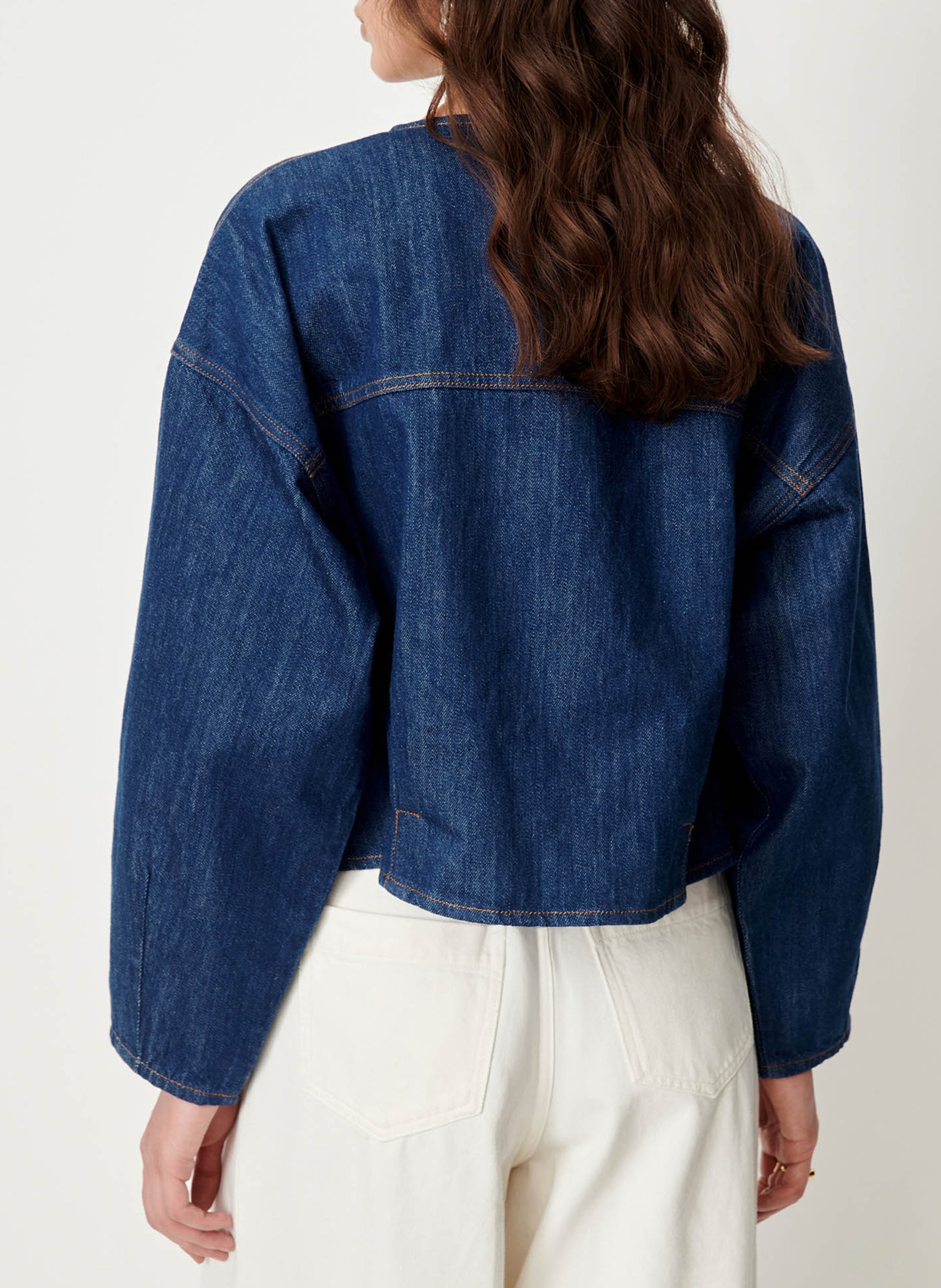 Veste courte en coton SESSUN Bleu