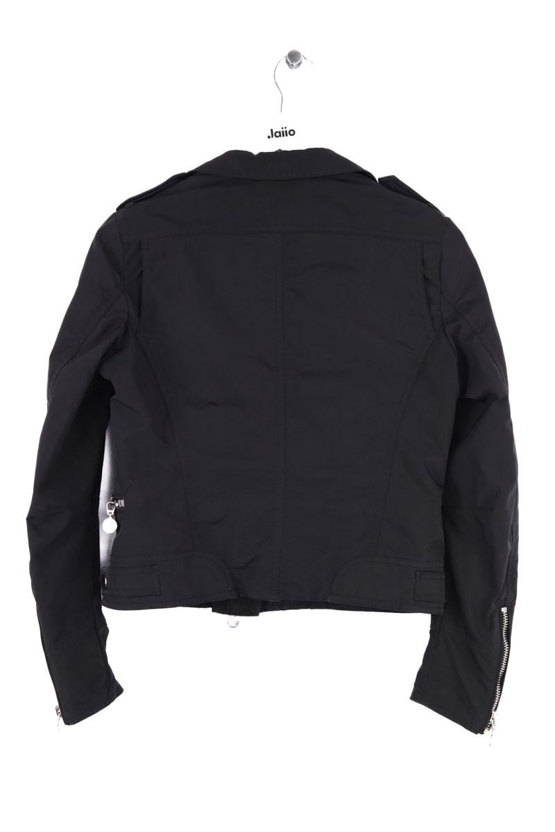 Regular-fit organic cotton jacket with sherpa collar MONCLER - Seconde Main Black