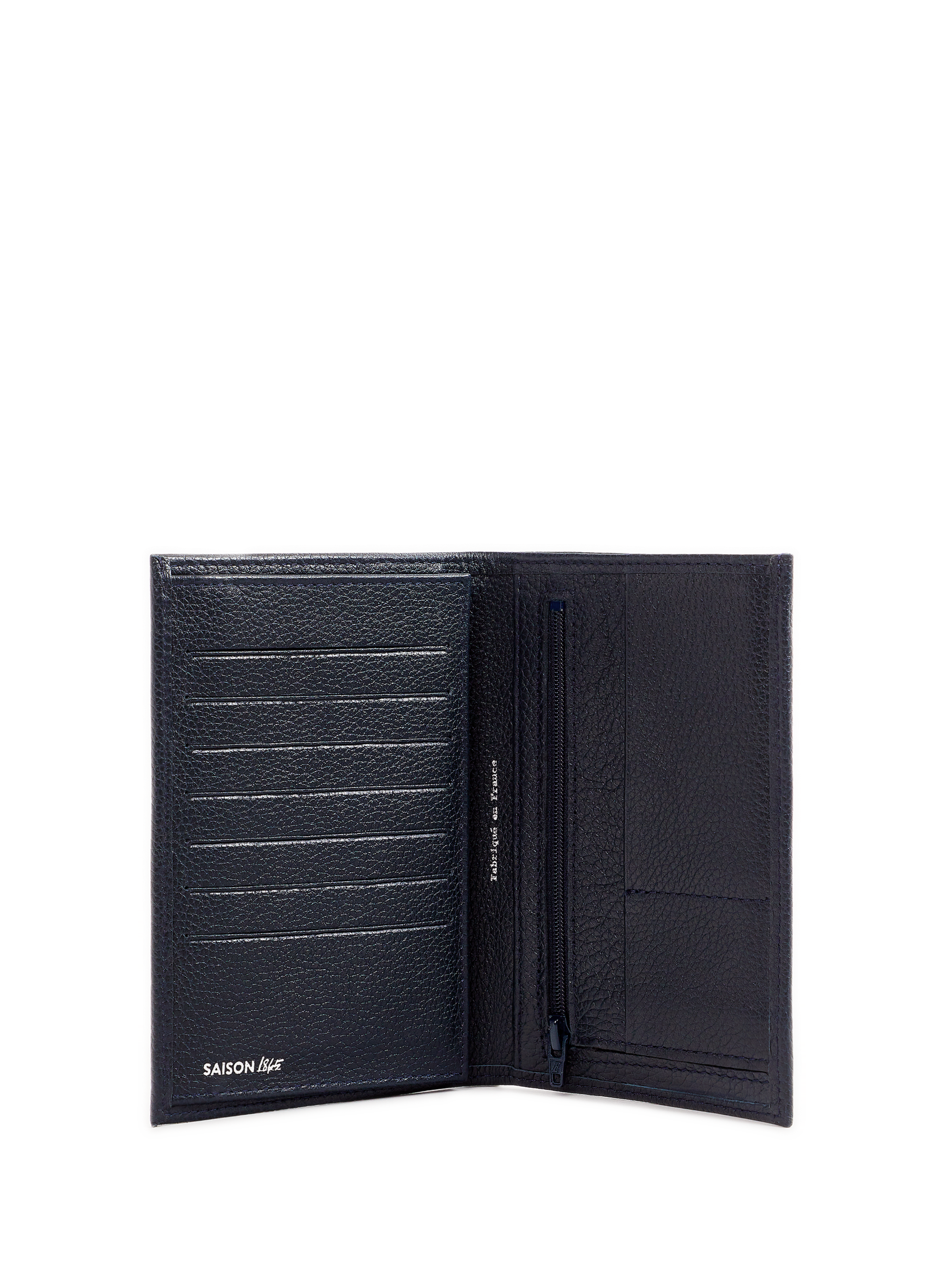 Leather wallet small fra 786 v gd pf flap + small zip SAISON 1865 Blue