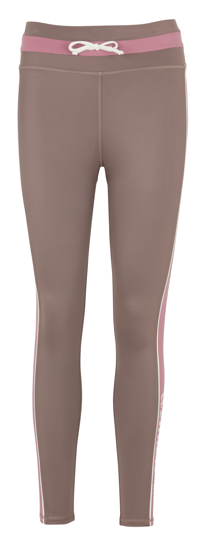Two-tone leggings with drawstrings BANANA MOON Brown