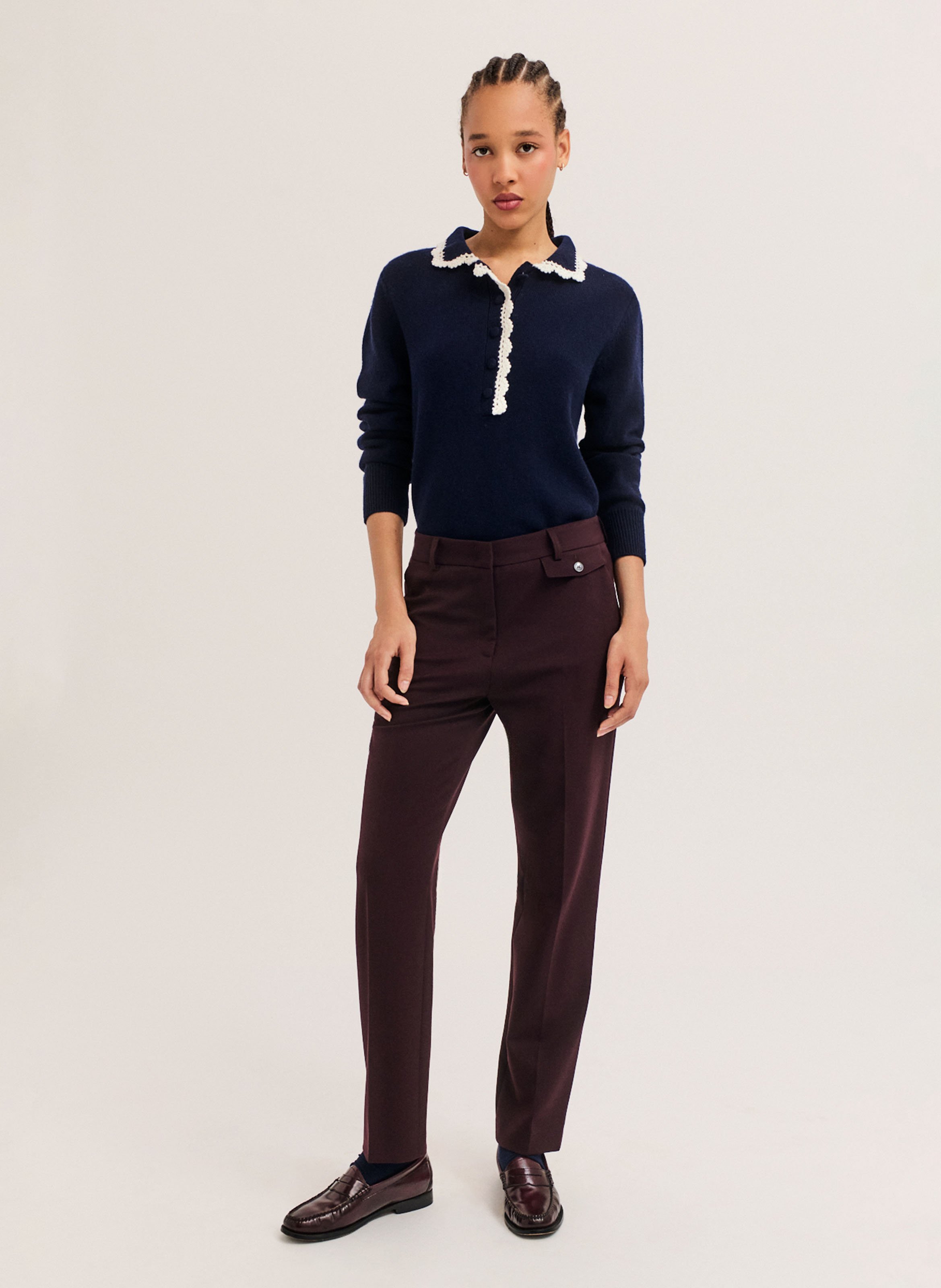 Straight-cut pants PABLO Red